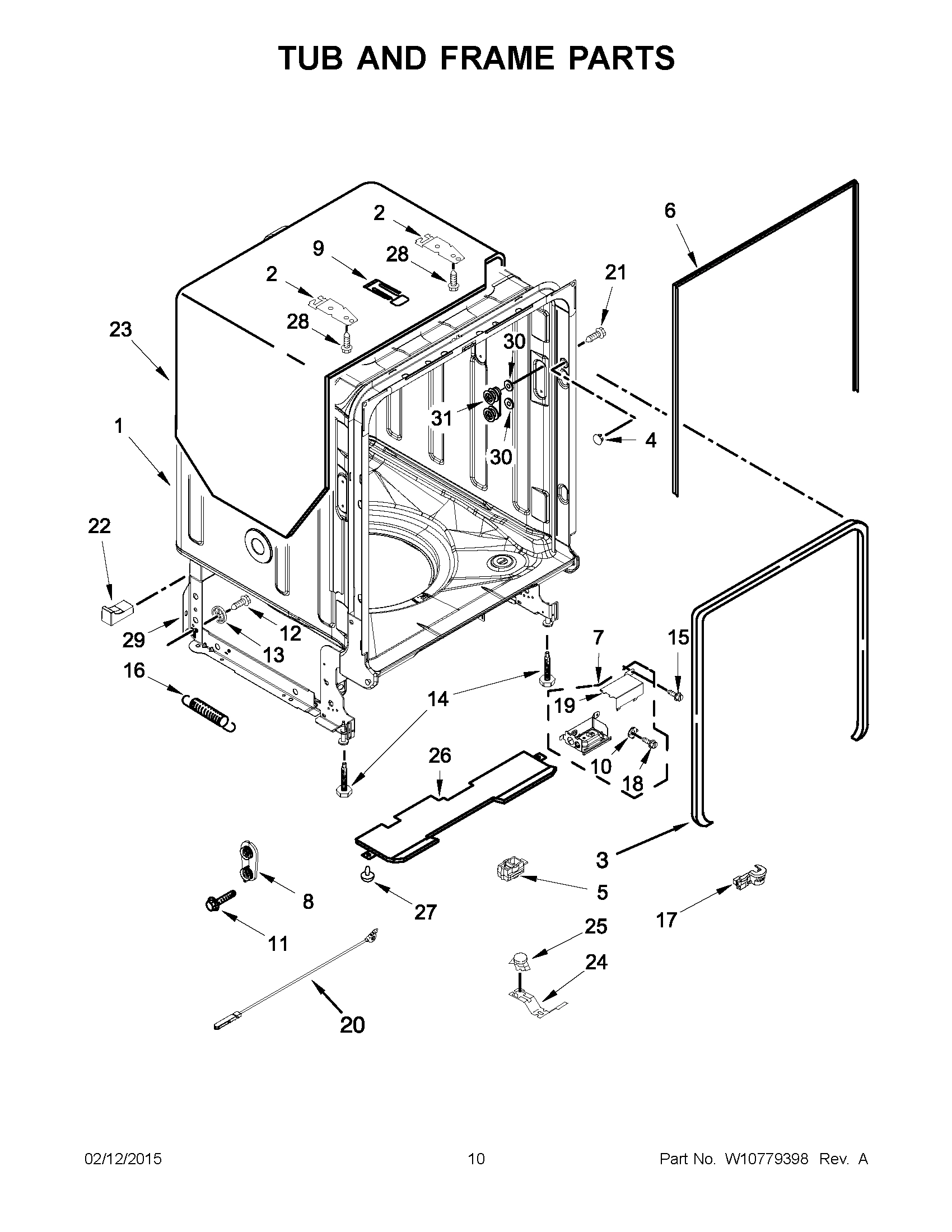 06 - TUB AND FRAME PARTS