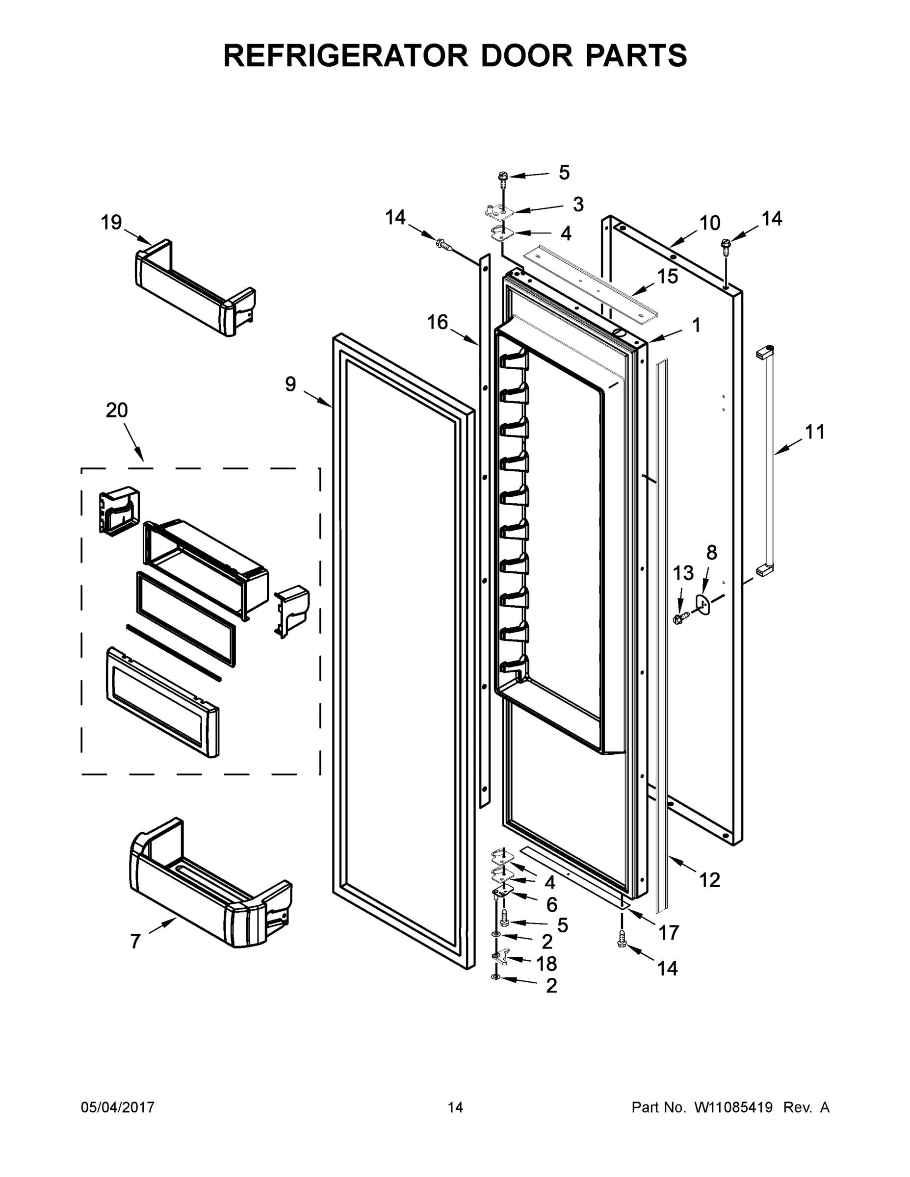 08 - REFRIGERATOR DOOR PARTS