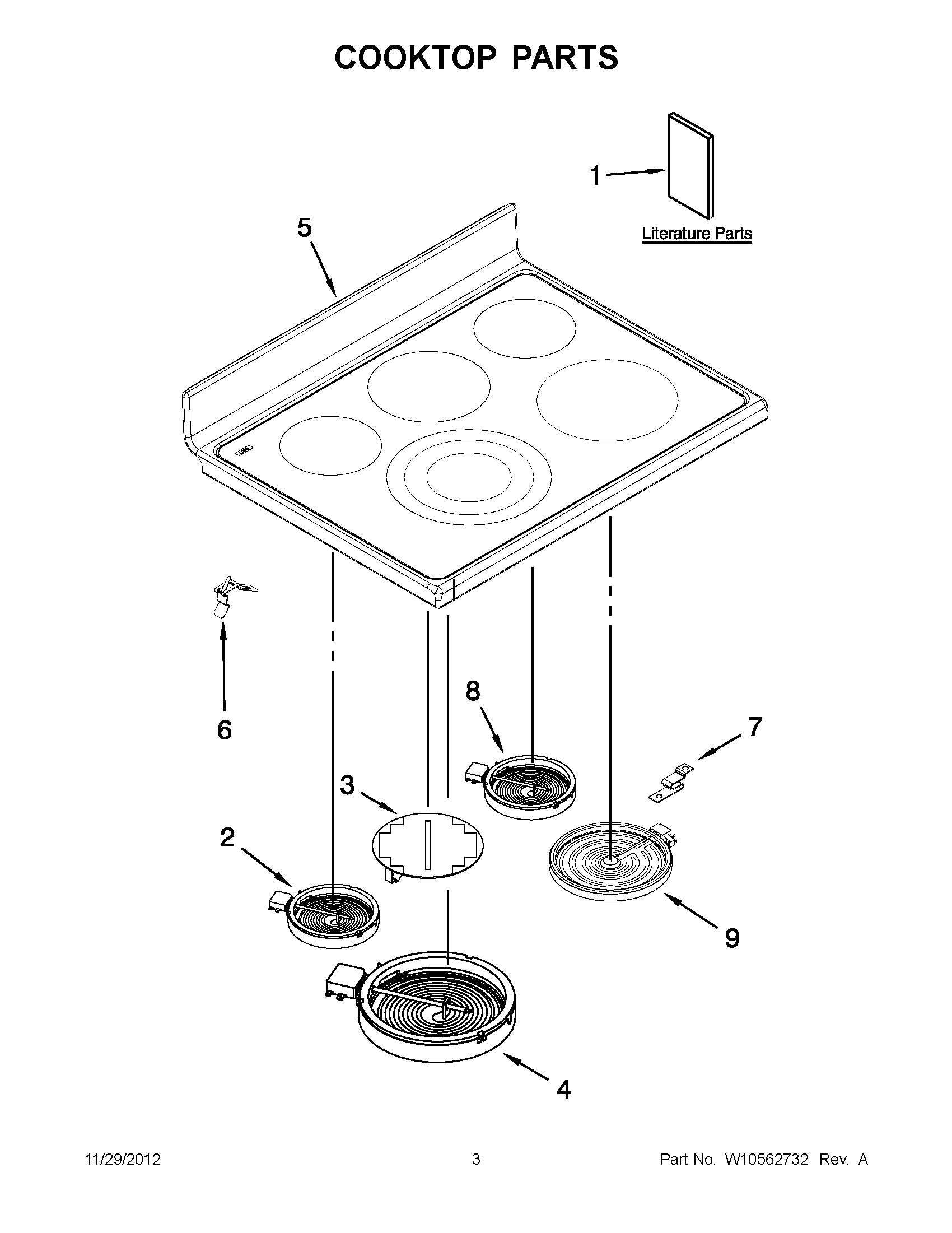 01 - COOKTOP PARTS