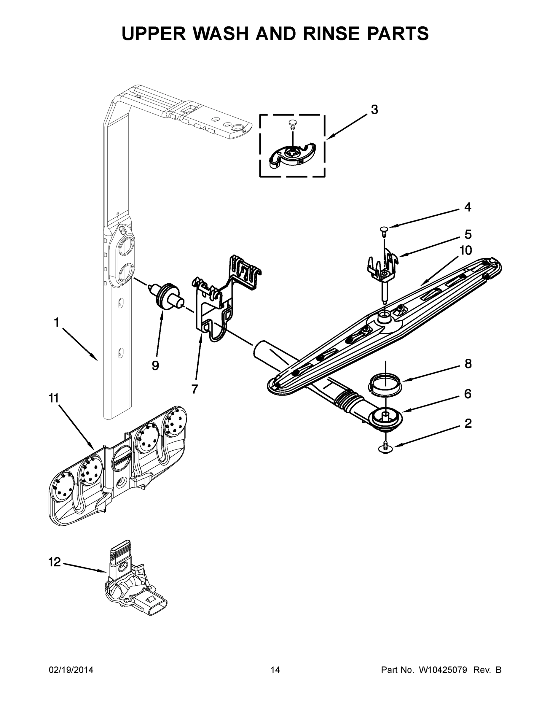 08 - UPPER WASH AND RINSE PARTS