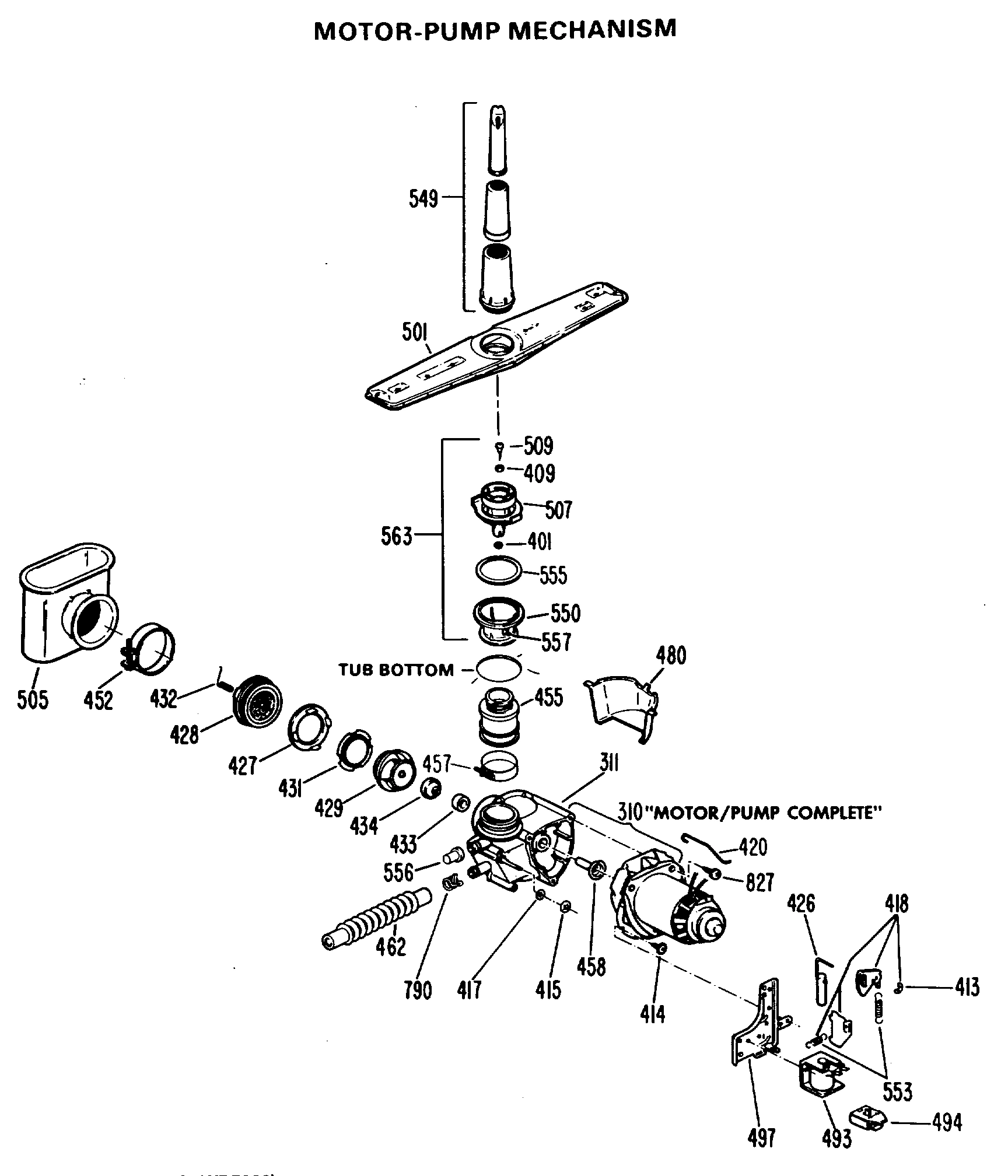 MOTOR-PUMP MECHANISM