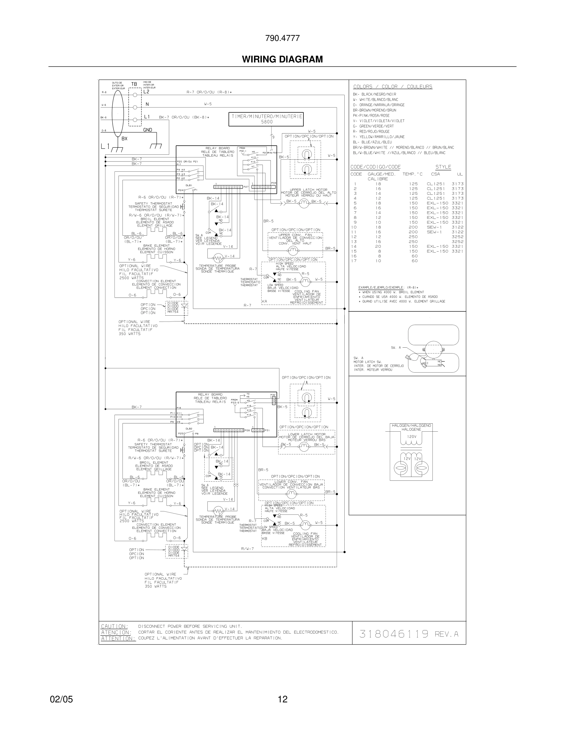 12 - WIRING DIAGRAM
