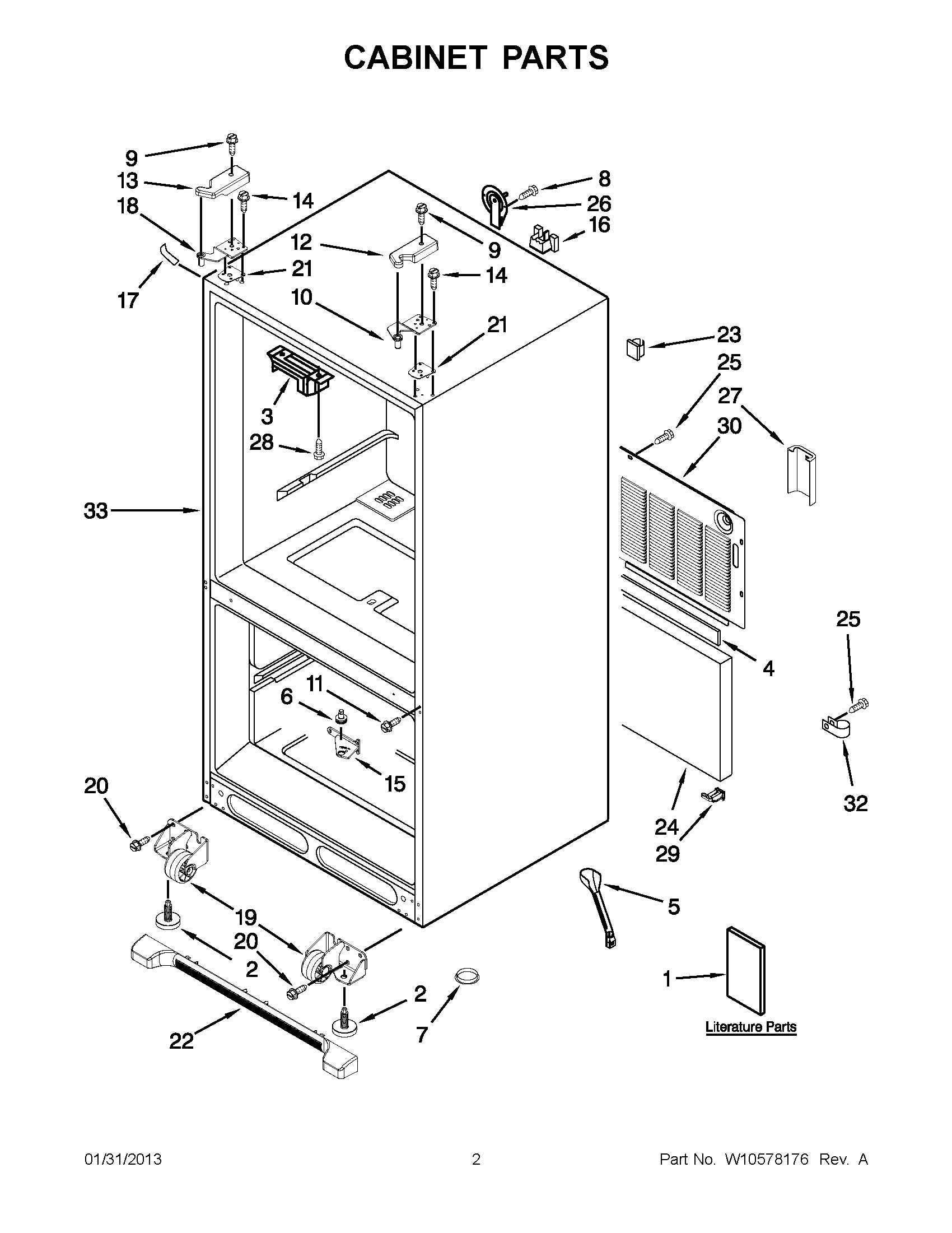 01 - CABINET PARTS