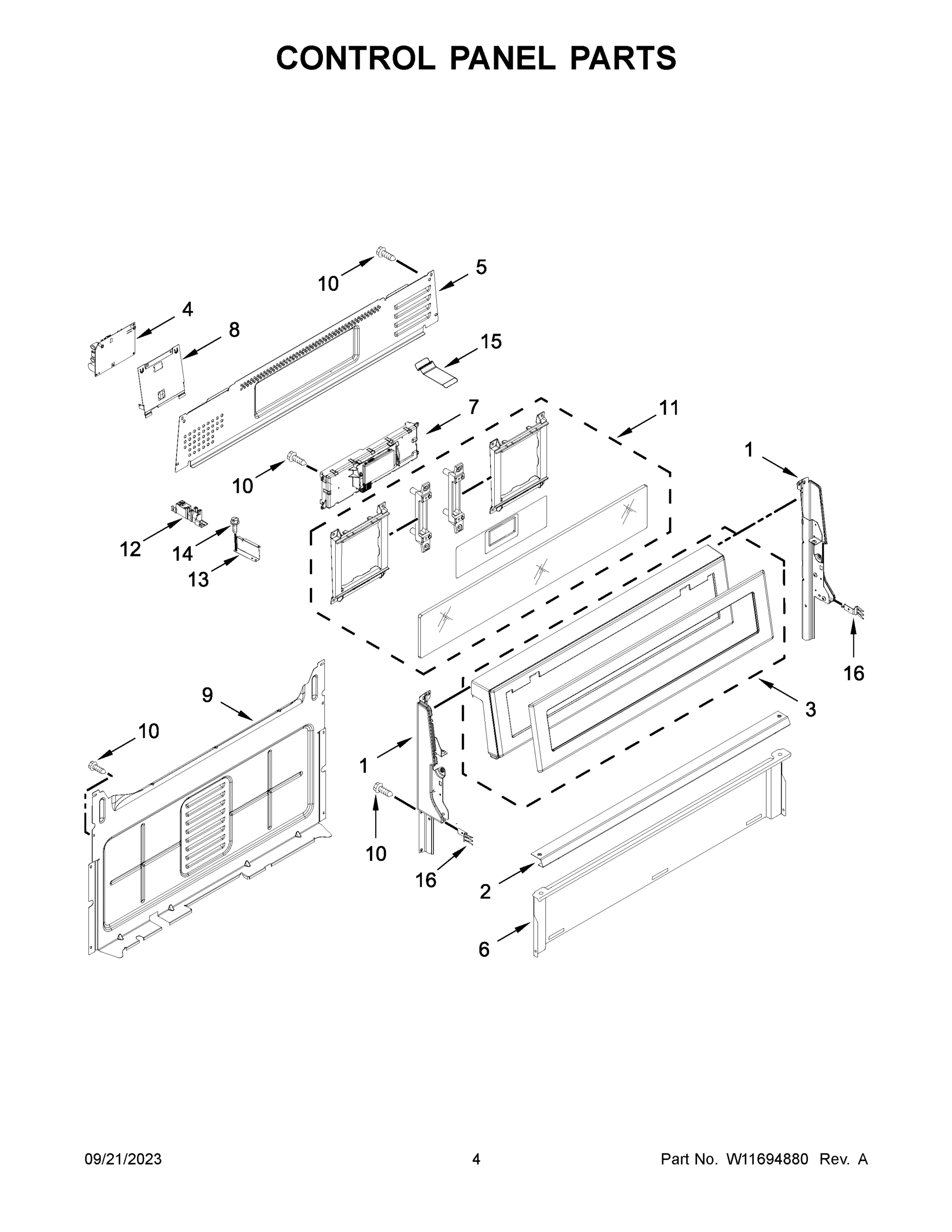 03 - CONTROL PANEL PARTS