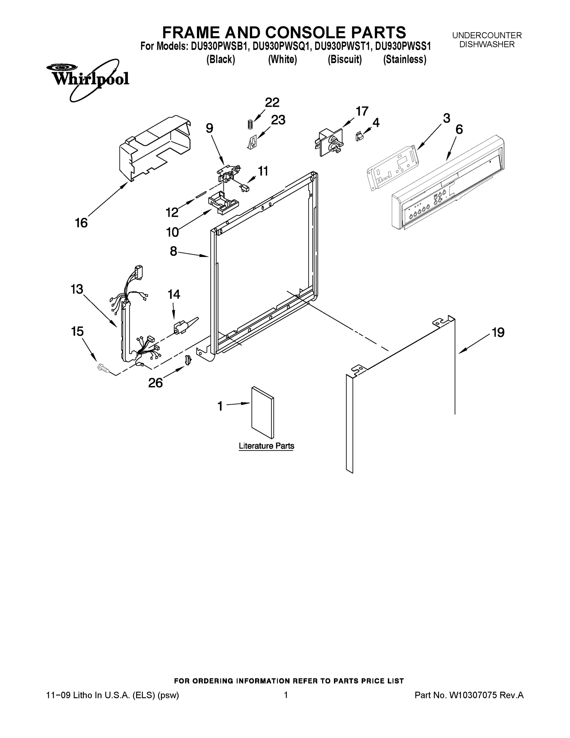 01 - FRAME AND CONSOLE PARTS