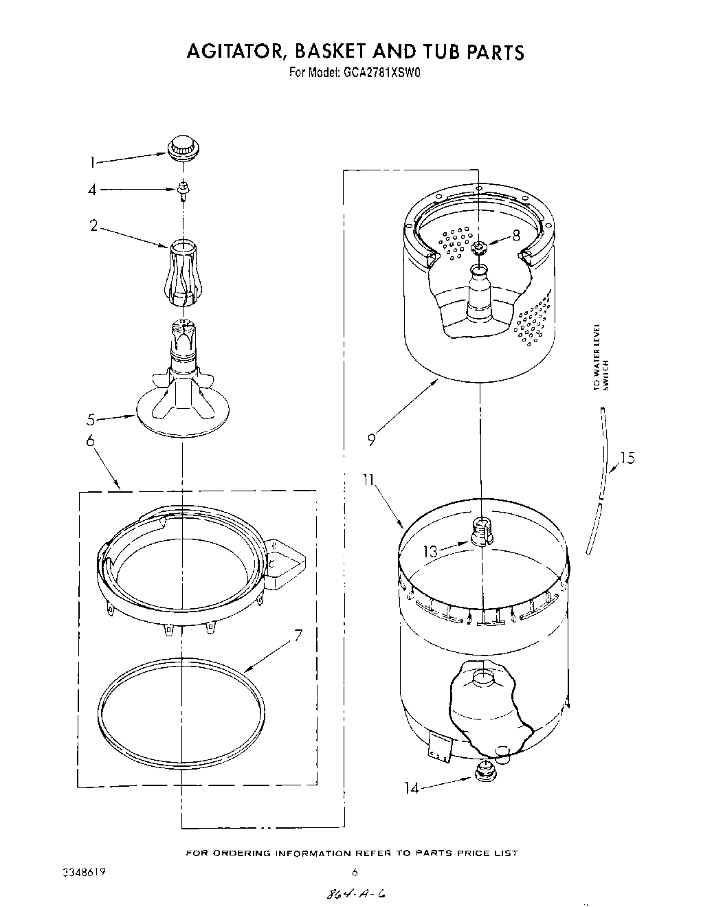 04 - AGITATOR, BASKET, AND TUB