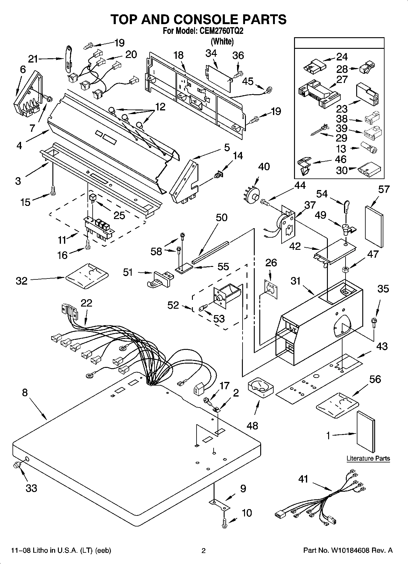 01 - TOP AND CONSOLE PARTS