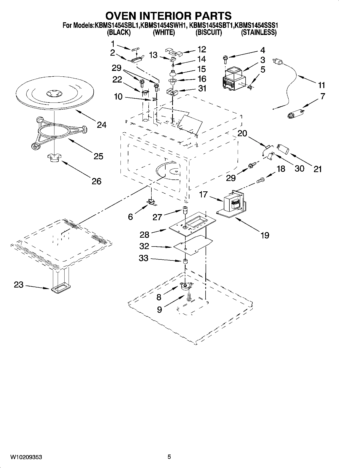 05 - OVEN INTERIOR PARTS