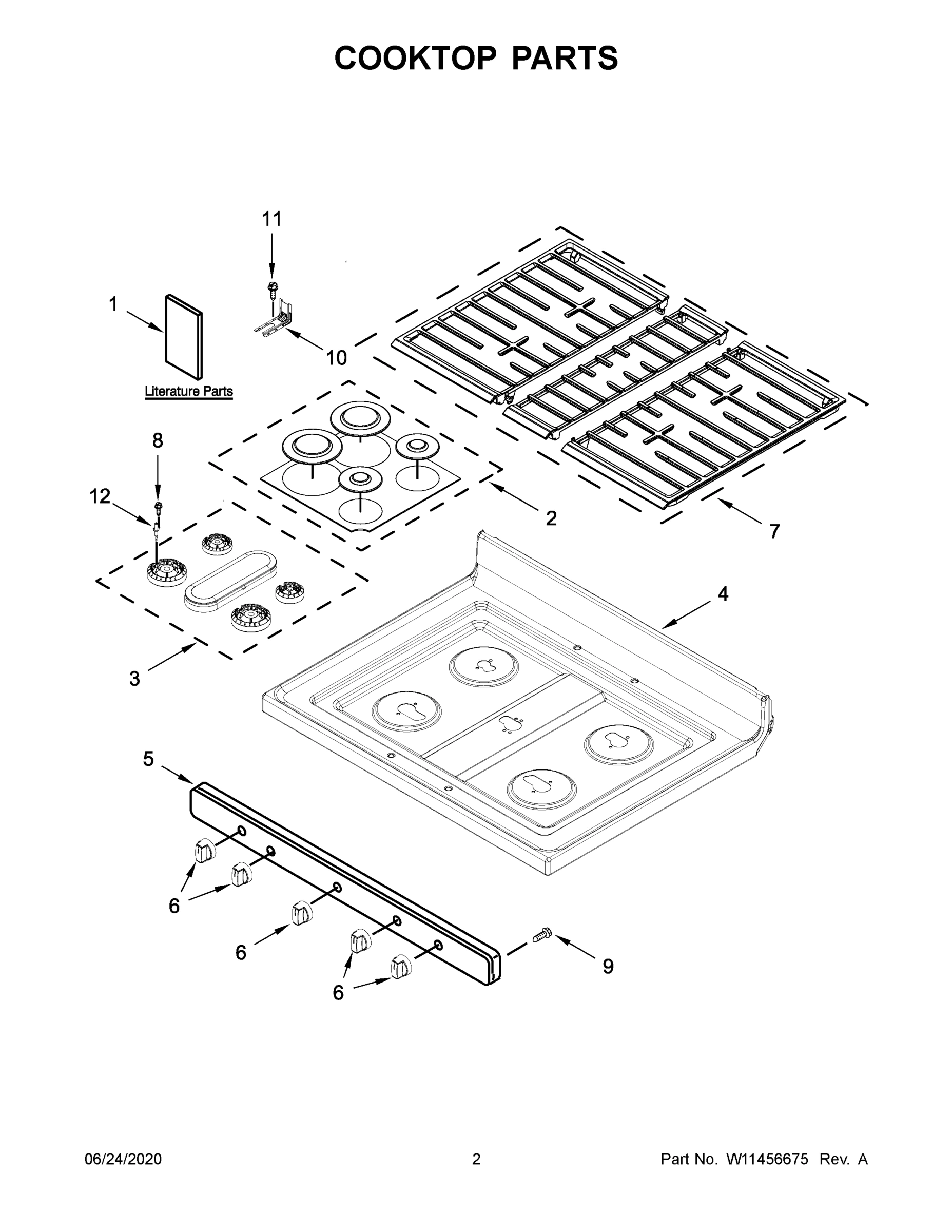 02 - COOKTOP PARTS