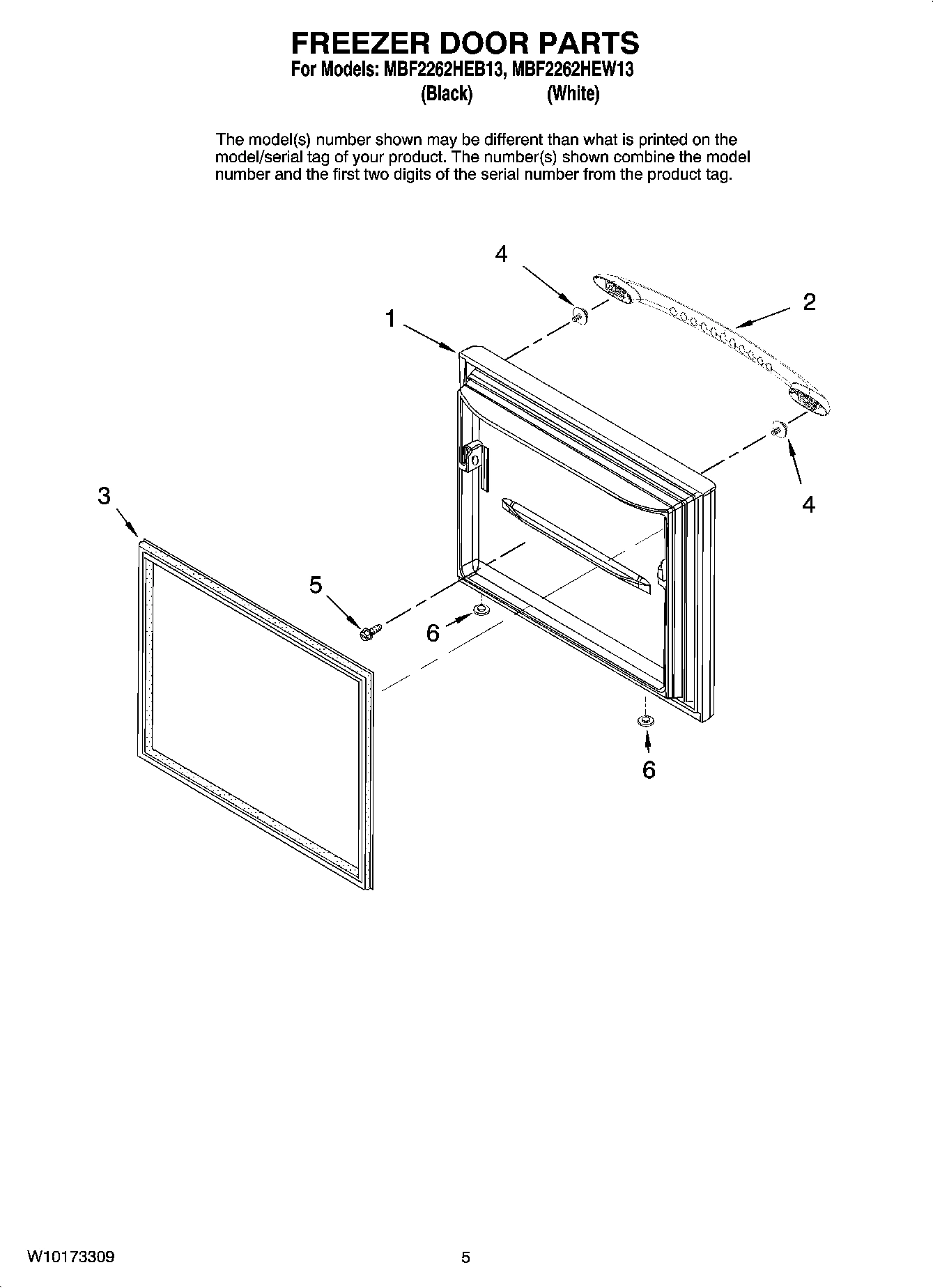 03 - FREEZER DOOR PARTS