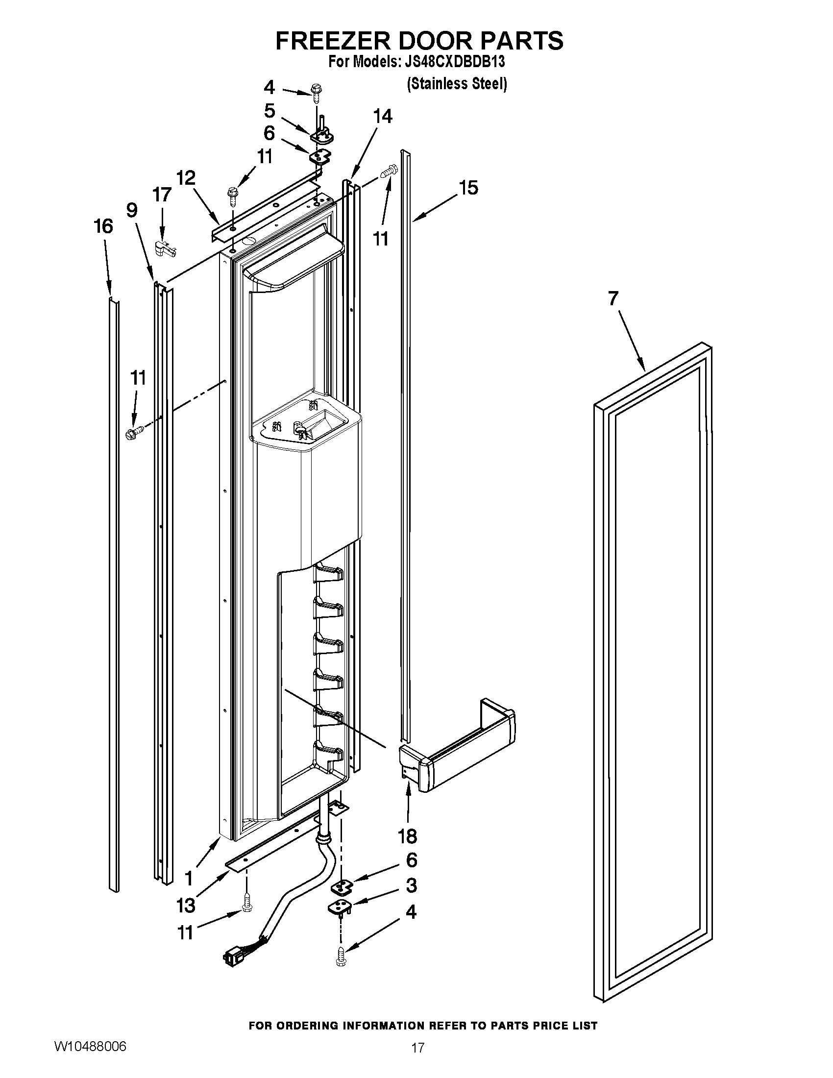 11 - FREEZER DOOR PARTS