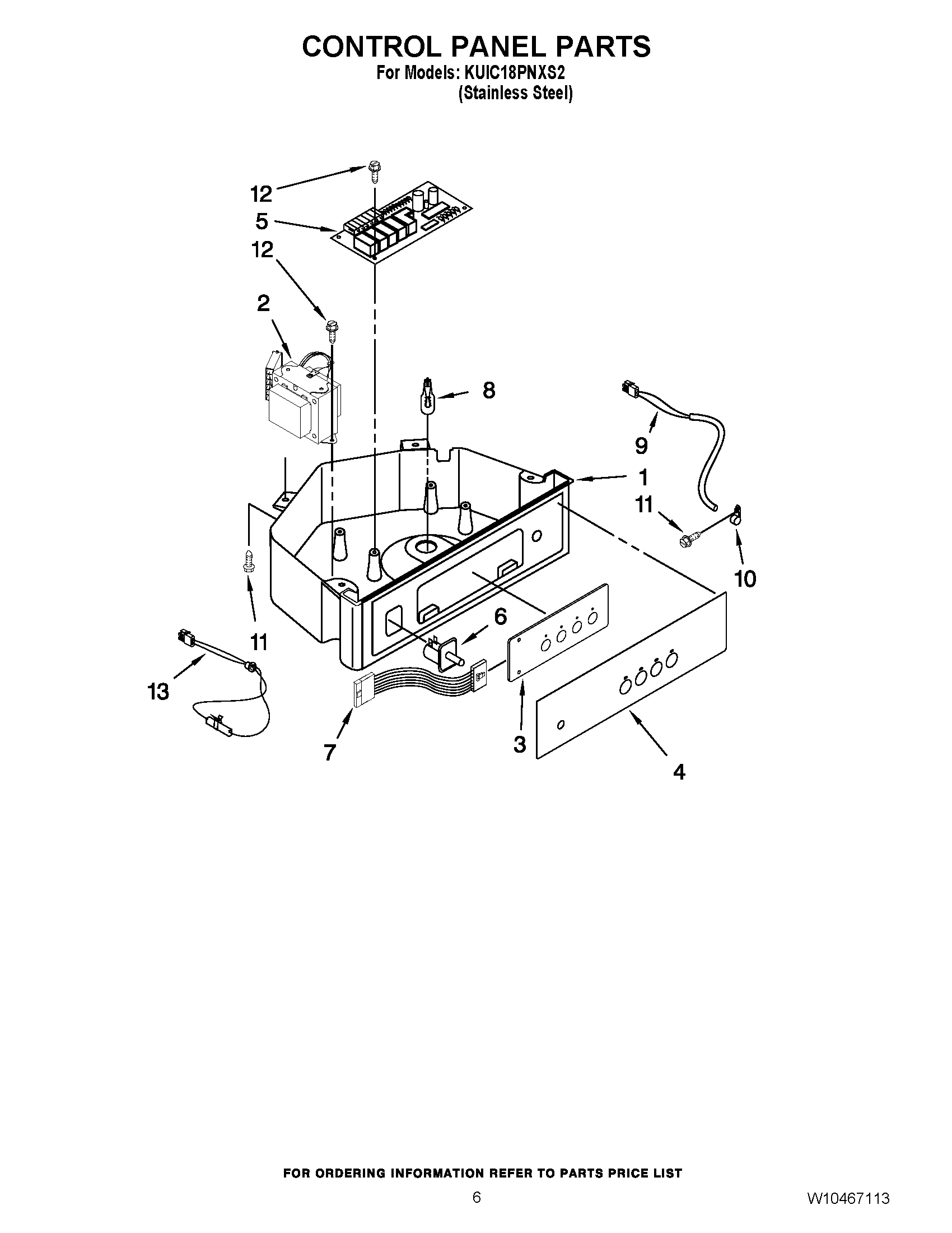 04 - CONTROL PANEL PARTS