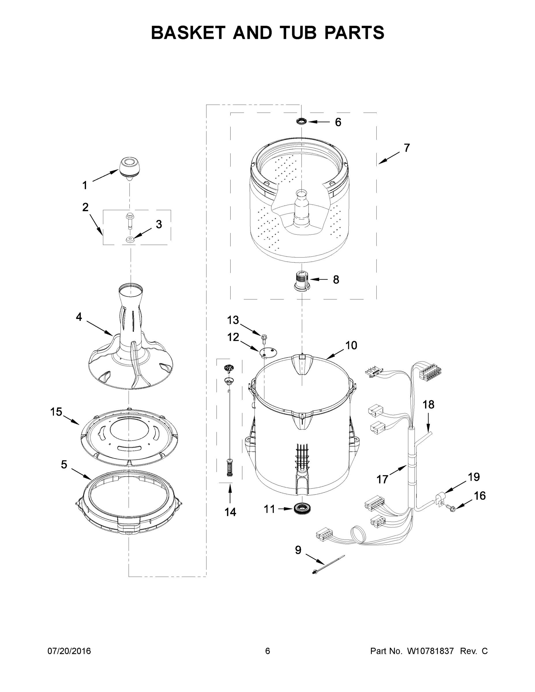 04 - BASKET AND TUB PARTS