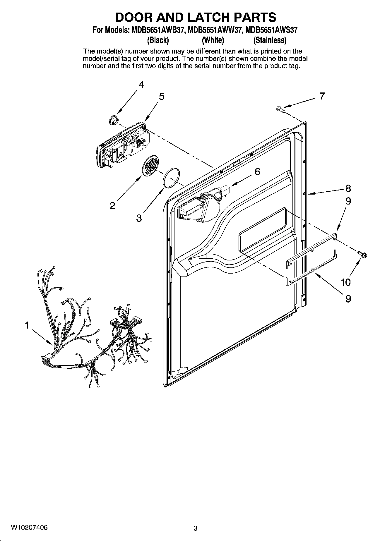 03 - DOOR AND LATCH PARTS