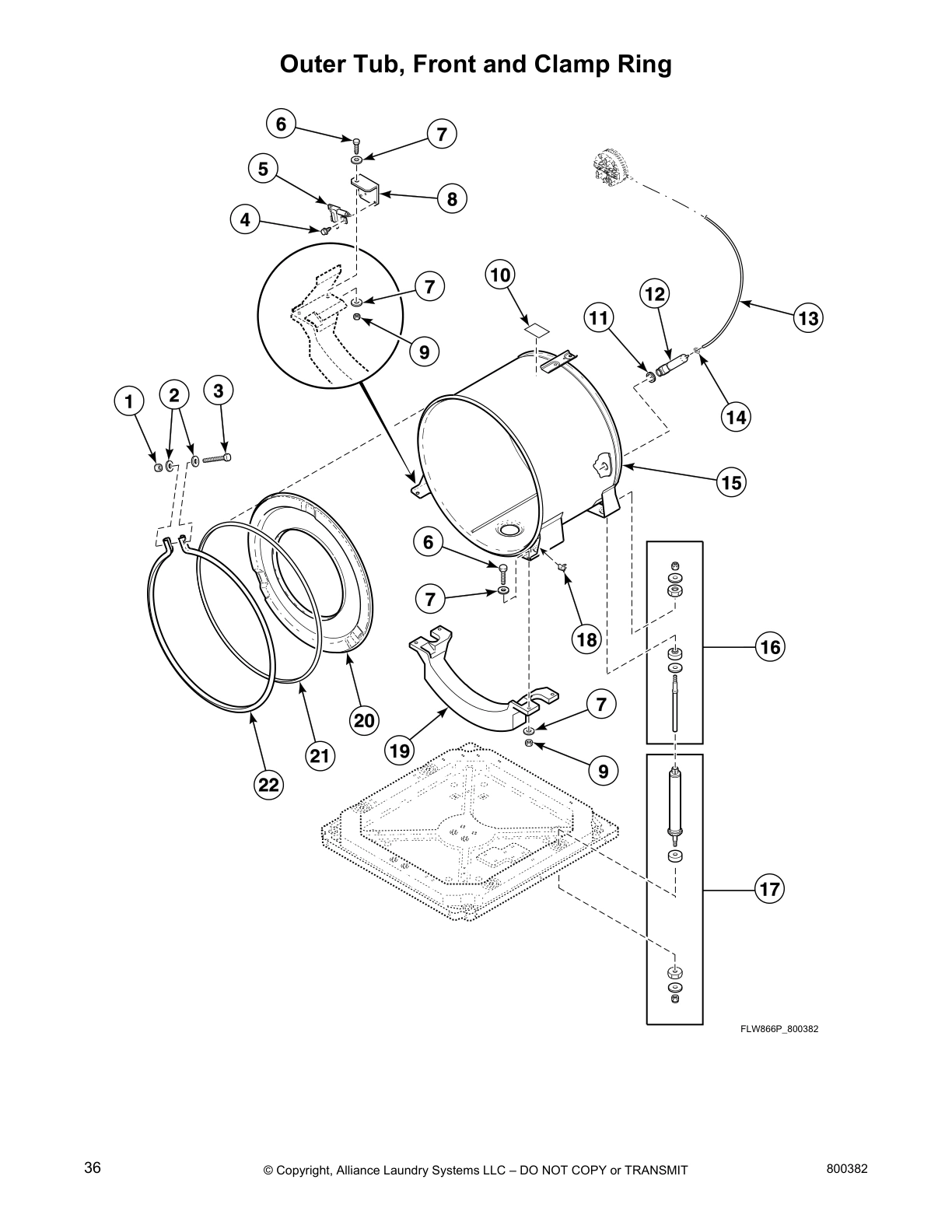 Outer Tub, Front and Clamp Ring