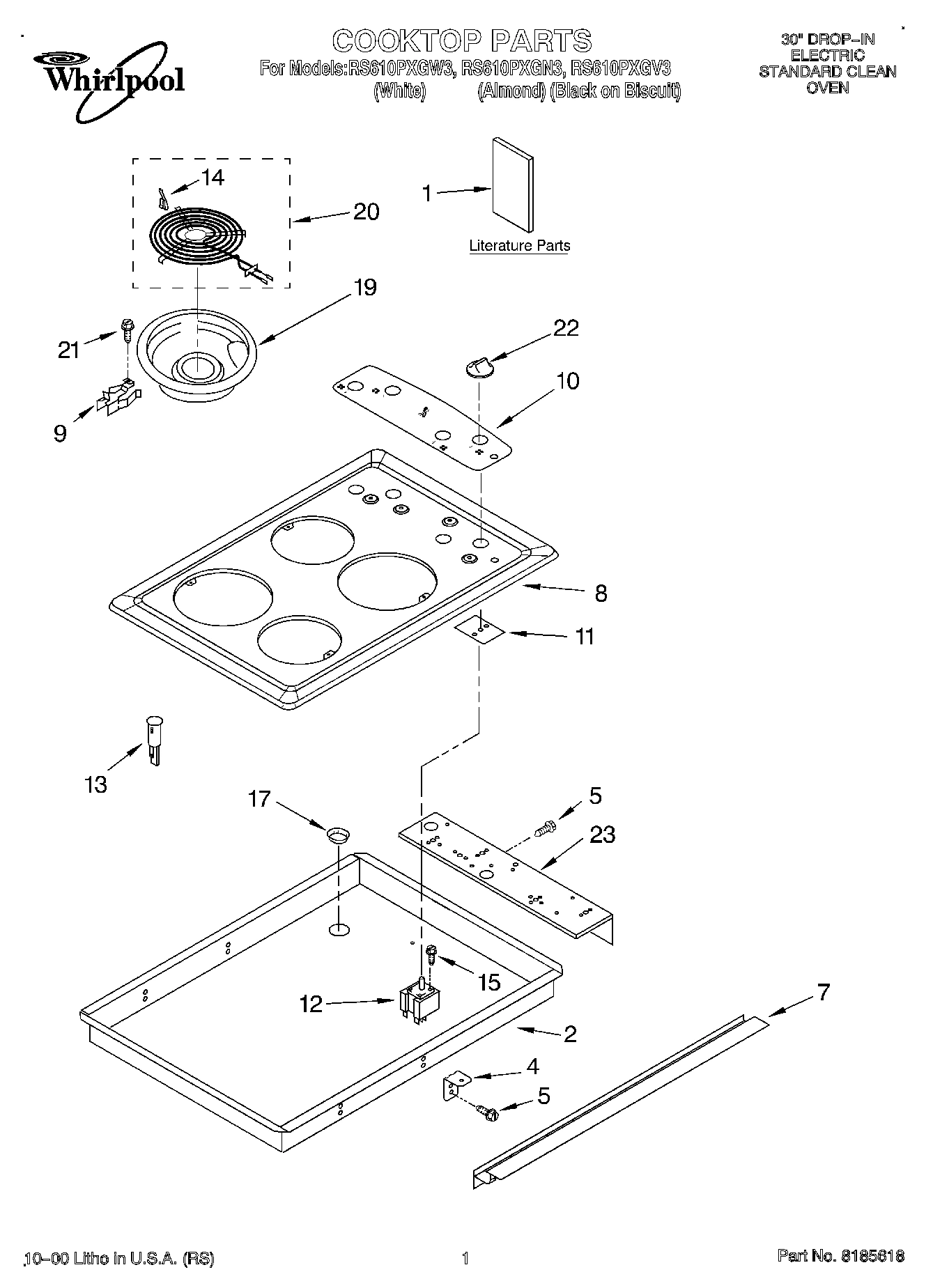 01 - COOKTOP, LITERATURE