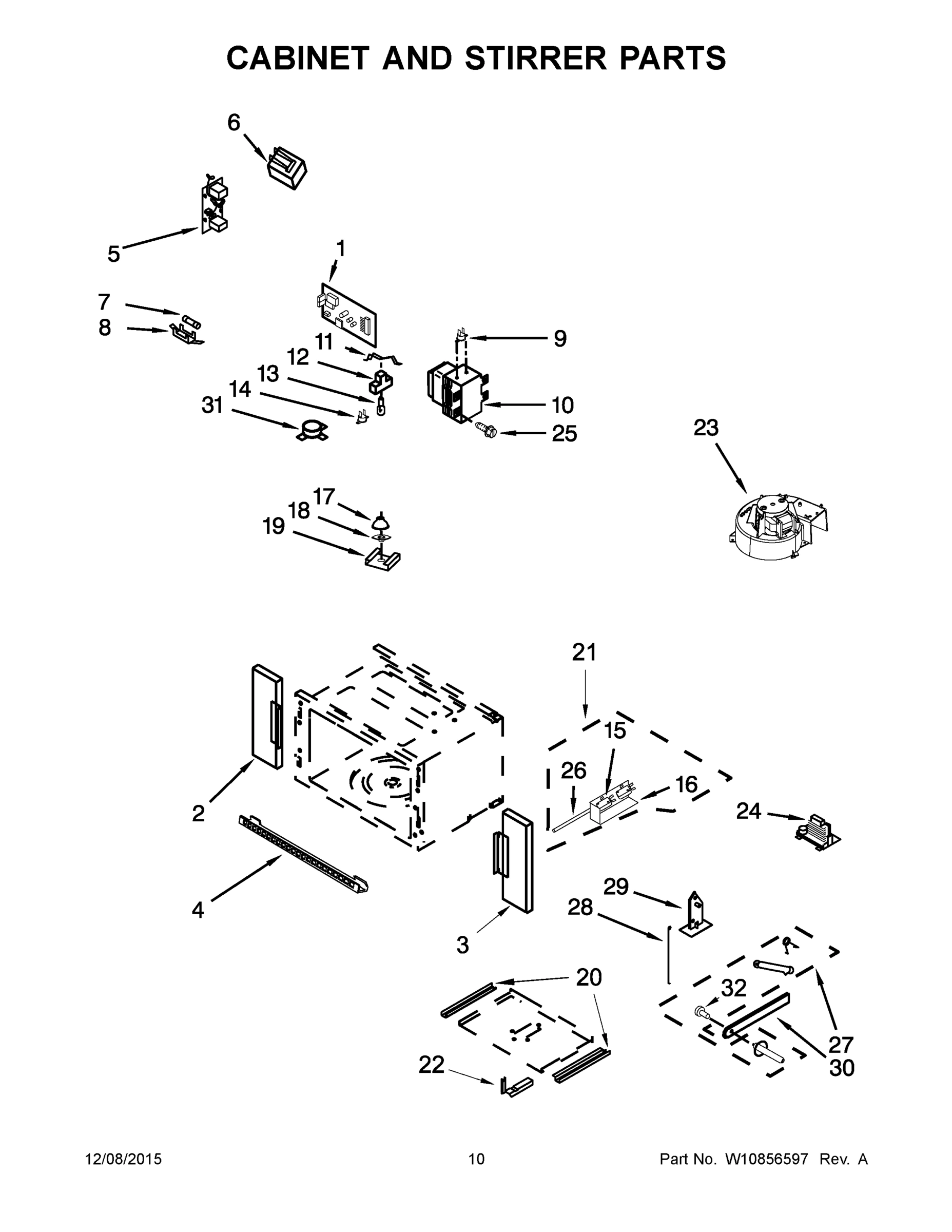 06 - CABINET AND STIRRER PARTS