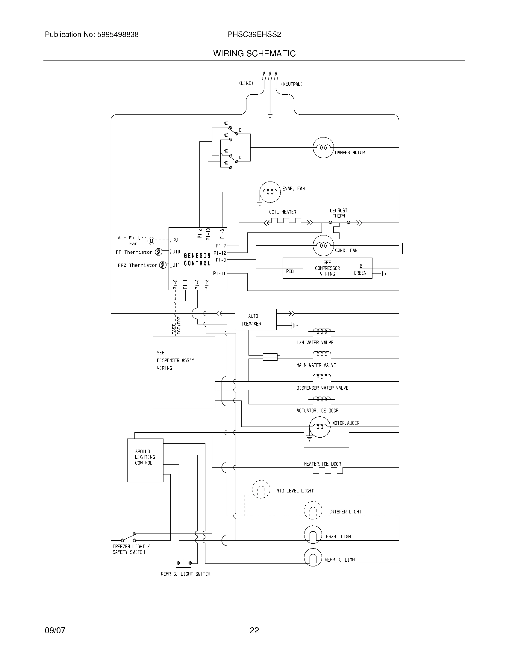 22 - WIRING SCHEMATIC