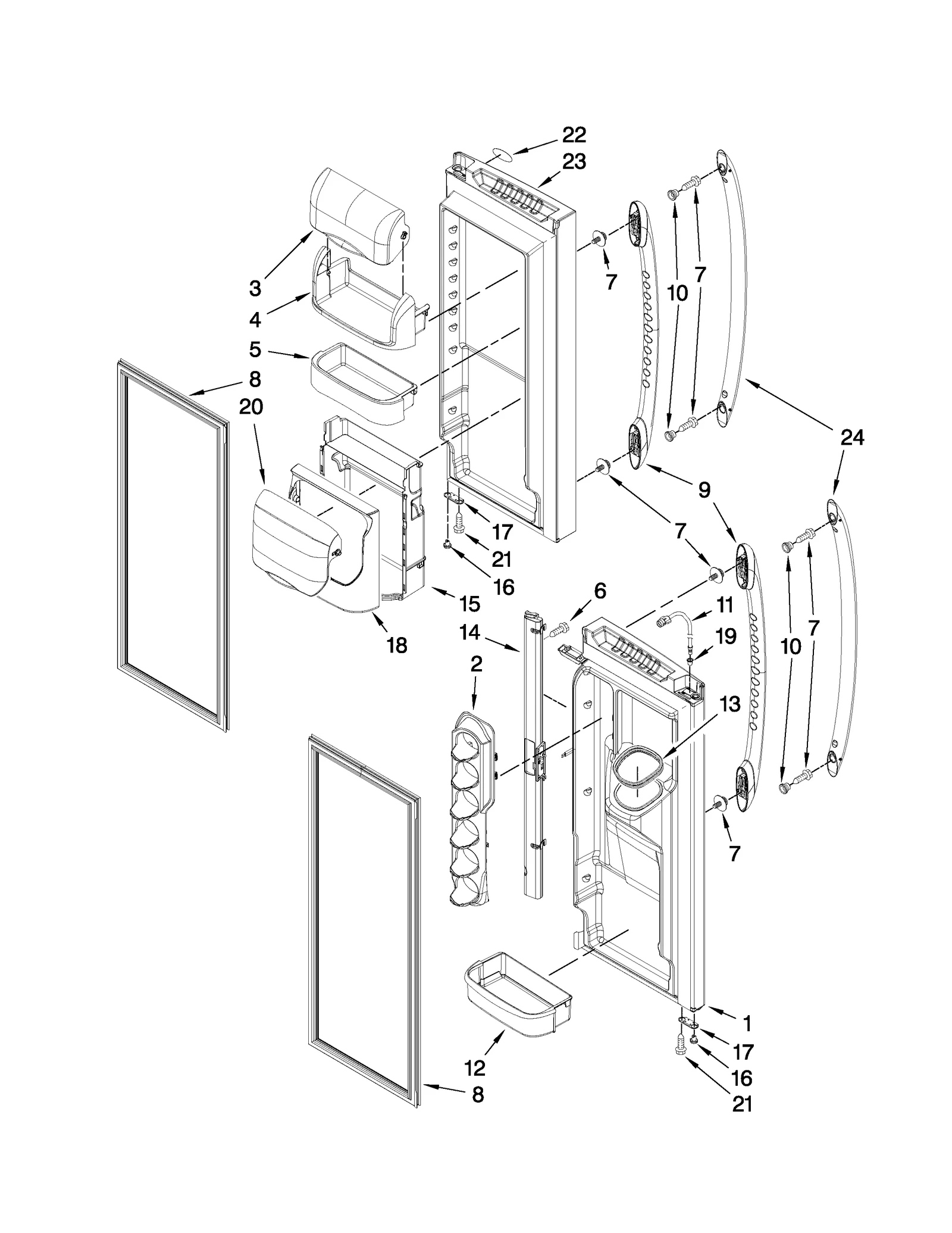 REFRIGERATOR DOOR PARTS
