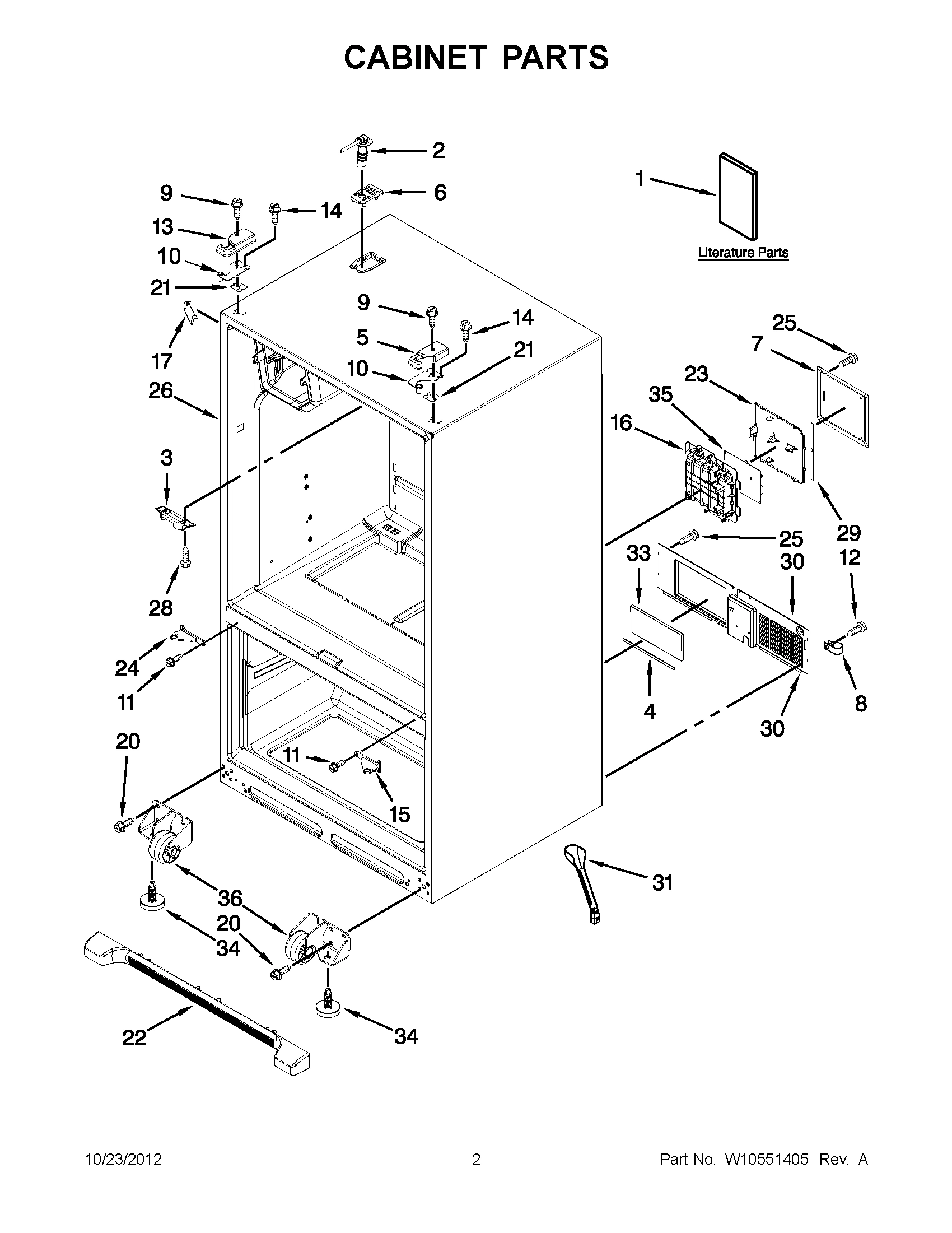 01 - CABINET PARTS