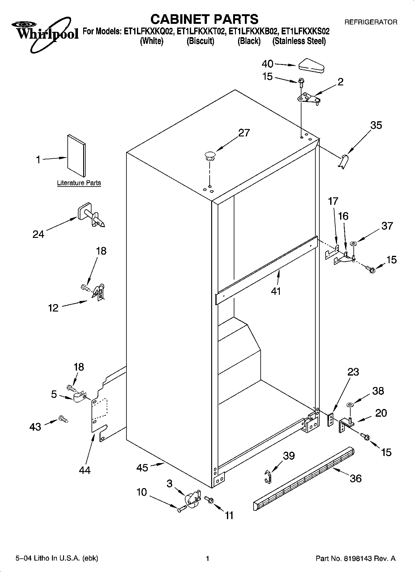 01 - CABINET PARTS