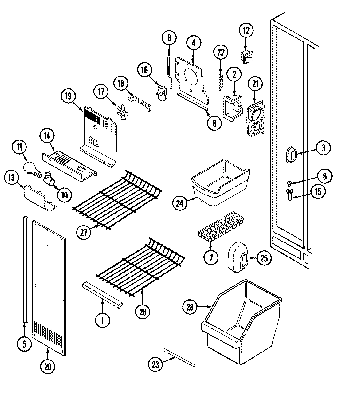01 - FREEZER COMPARTMENT