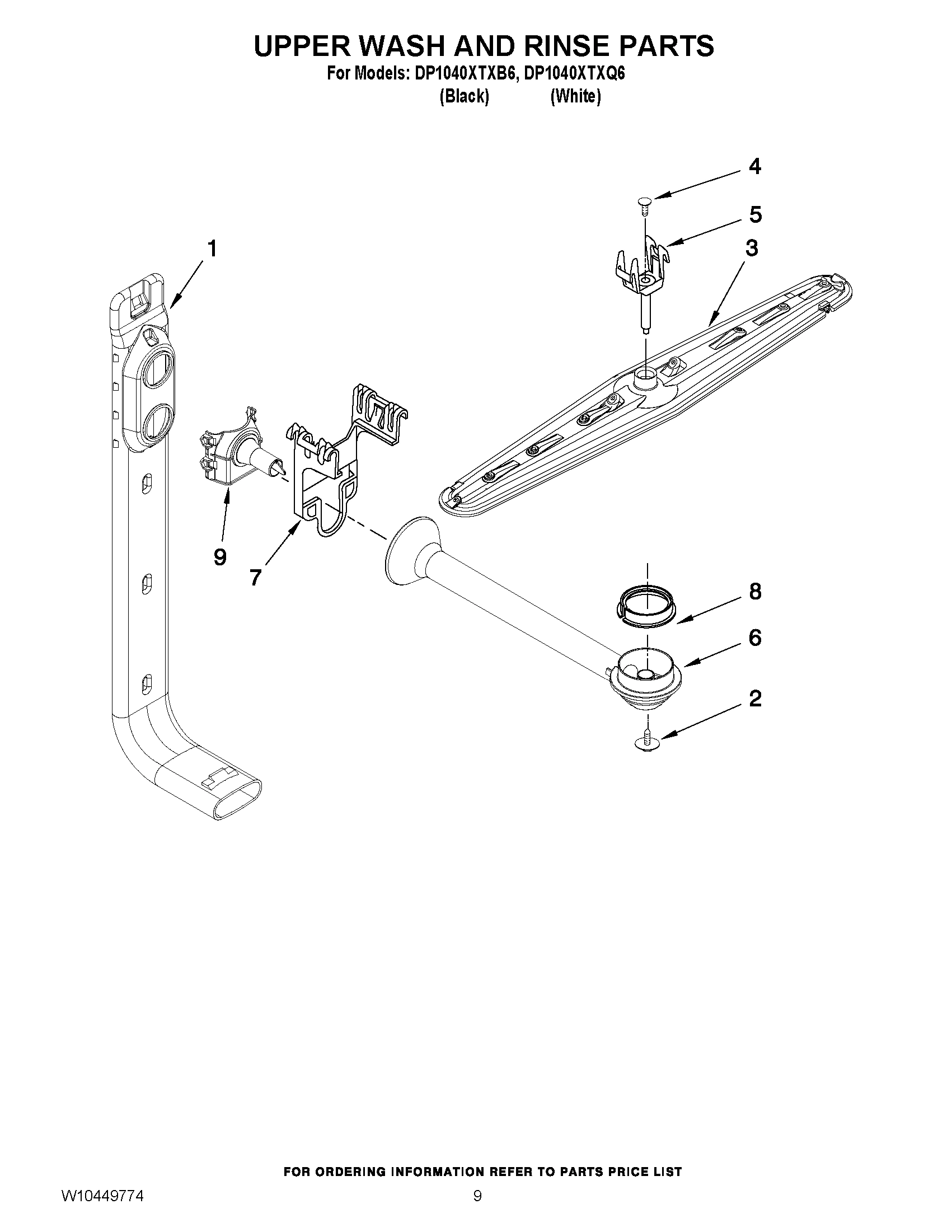 07 - UPPER WASH AND RINSE PARTS