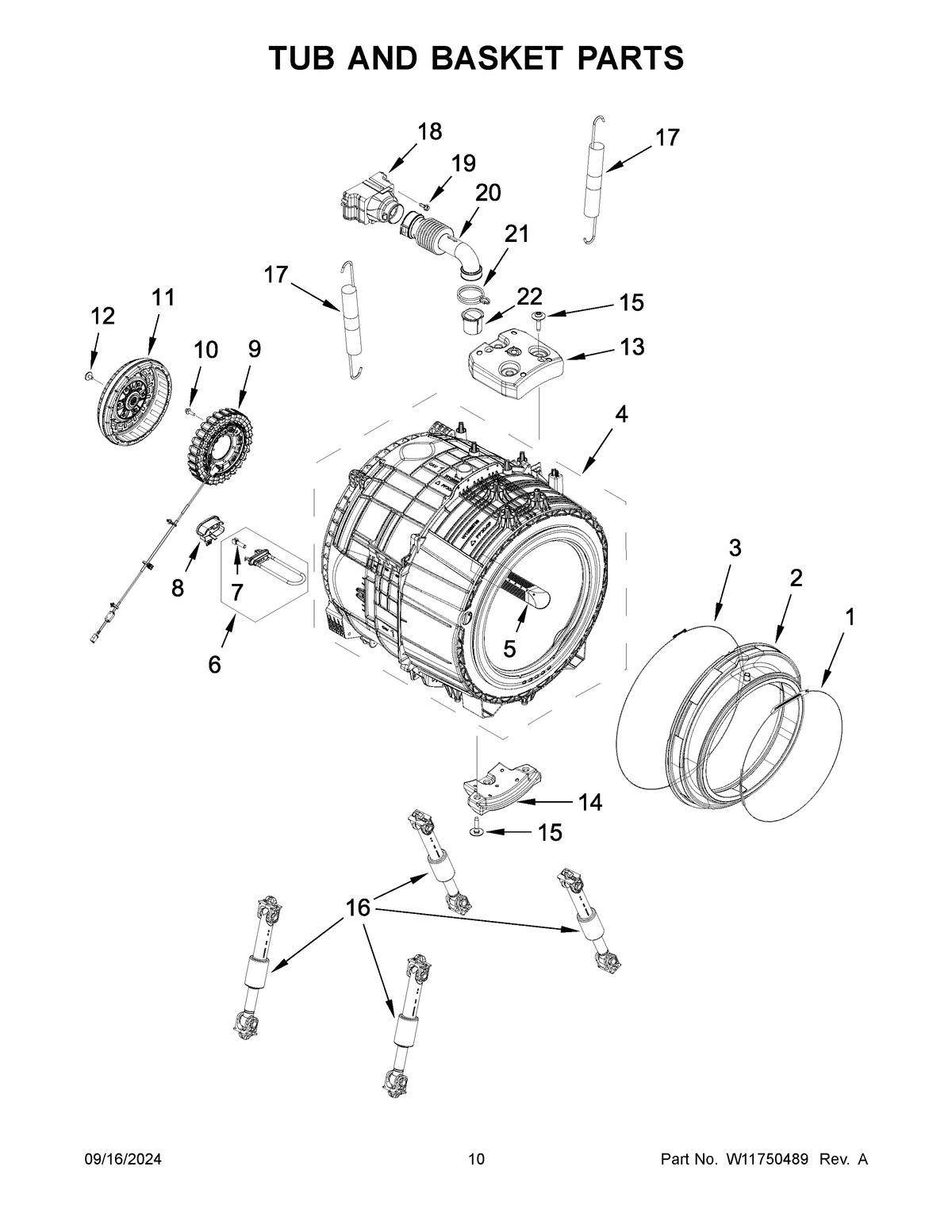 06 - TUB AND BASKET PARTS