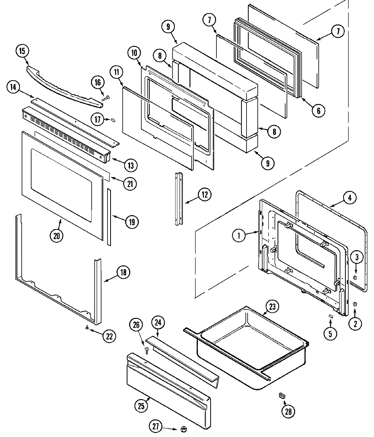 03 - DOOR/WARMING DRAWER
