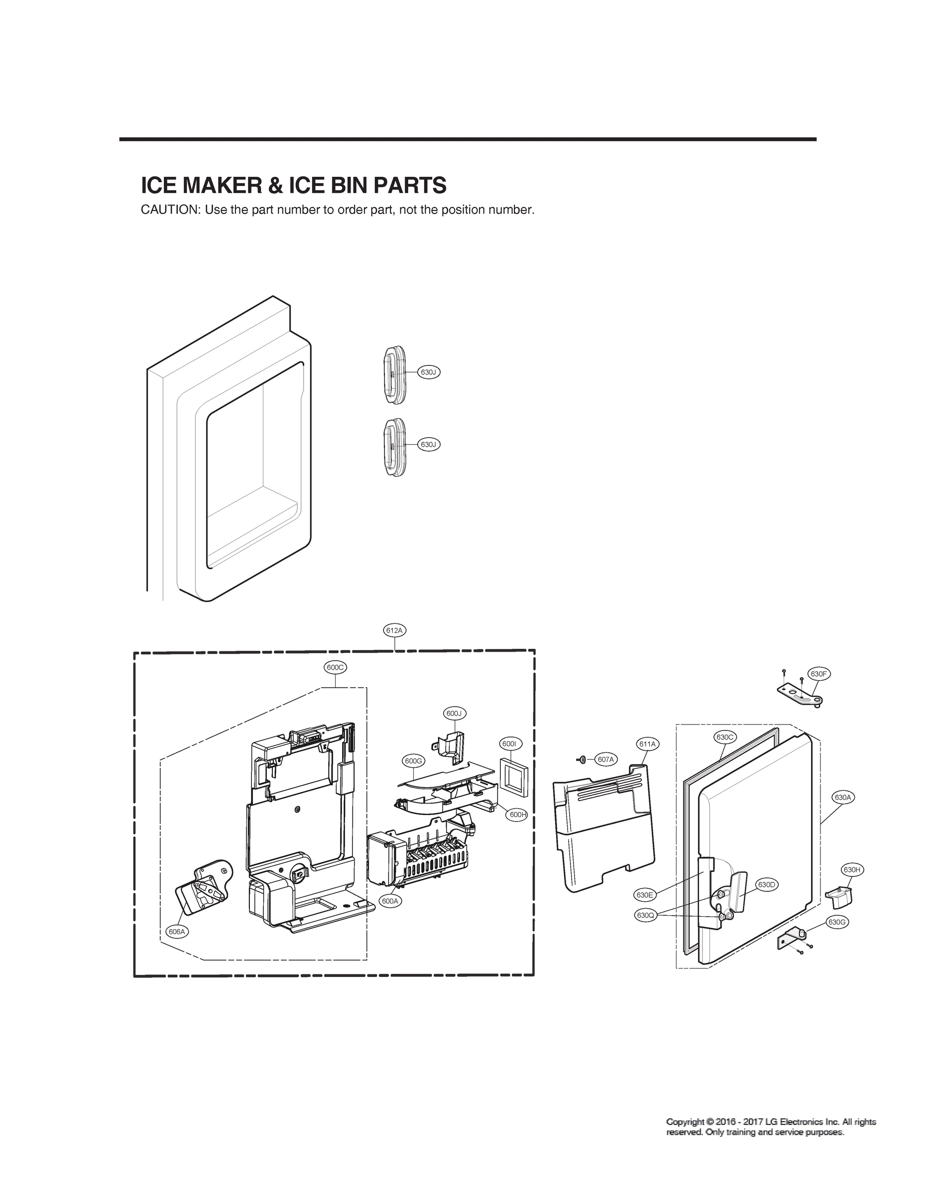 ICEMAKER & ICE BIN PARTS