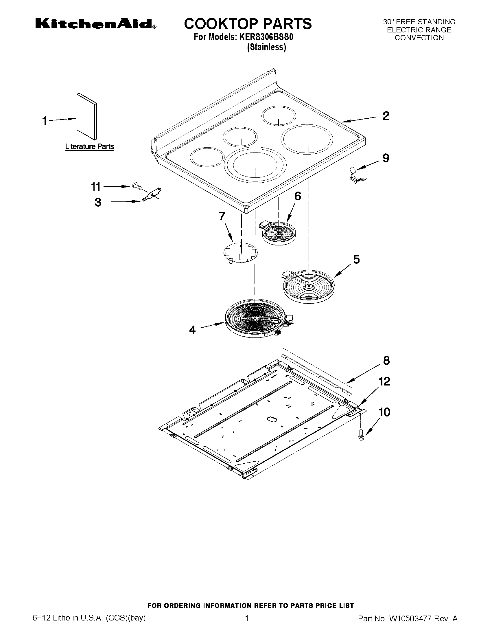 01 - COOKTOP PARTS