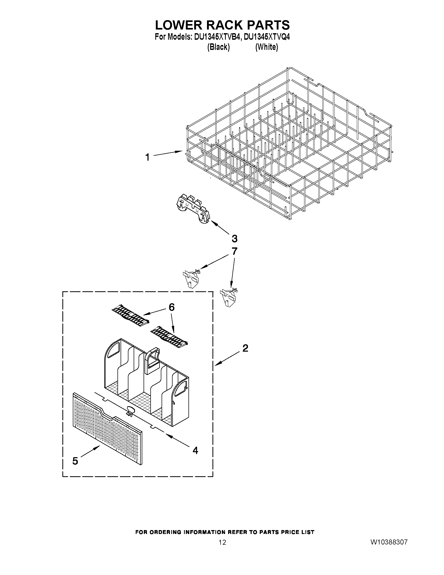 10 - LOWER RACK PARTS