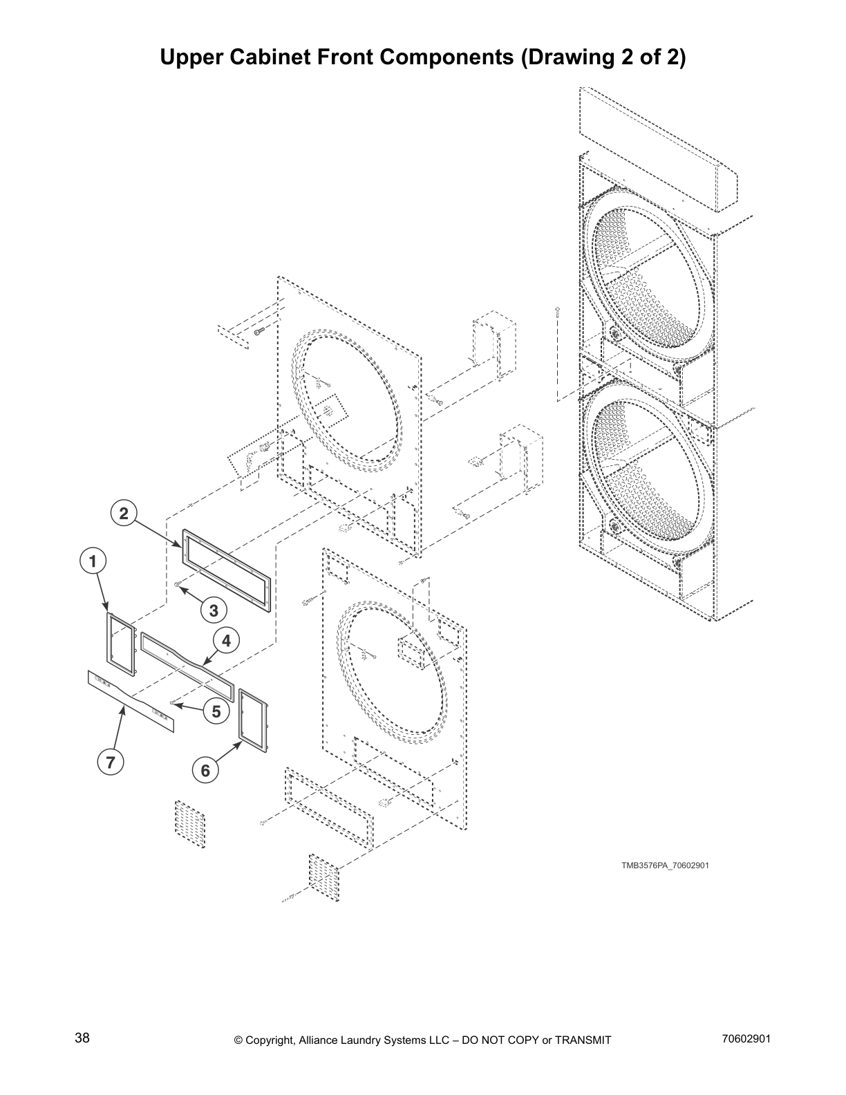 Upper Cabinet Front Components (Drawing 2 of 2)