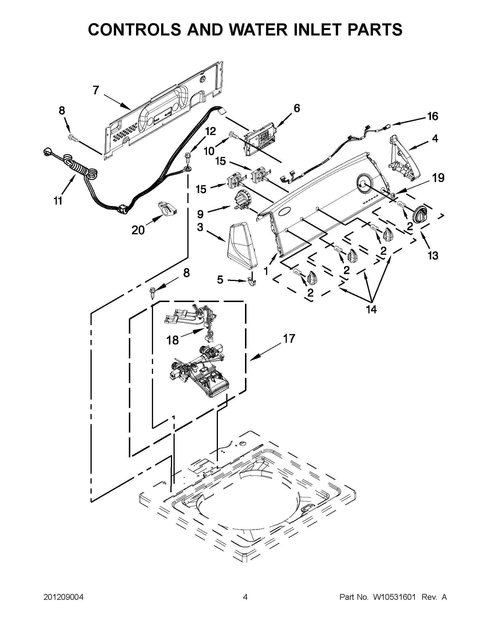 02 - CONTROLS AND WATER INLET PARTS