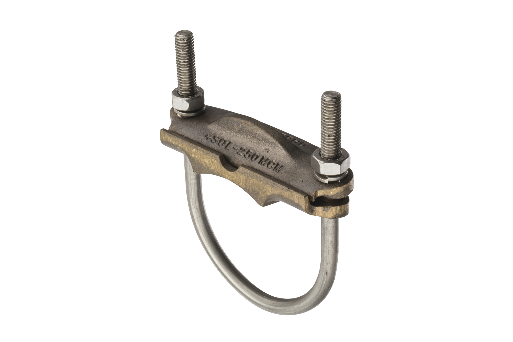 Heavy Duty Bronze U-Bolt Clamp, 3″ Pipe, 250-2/0 AWG, for Burial - NSI  Industries
