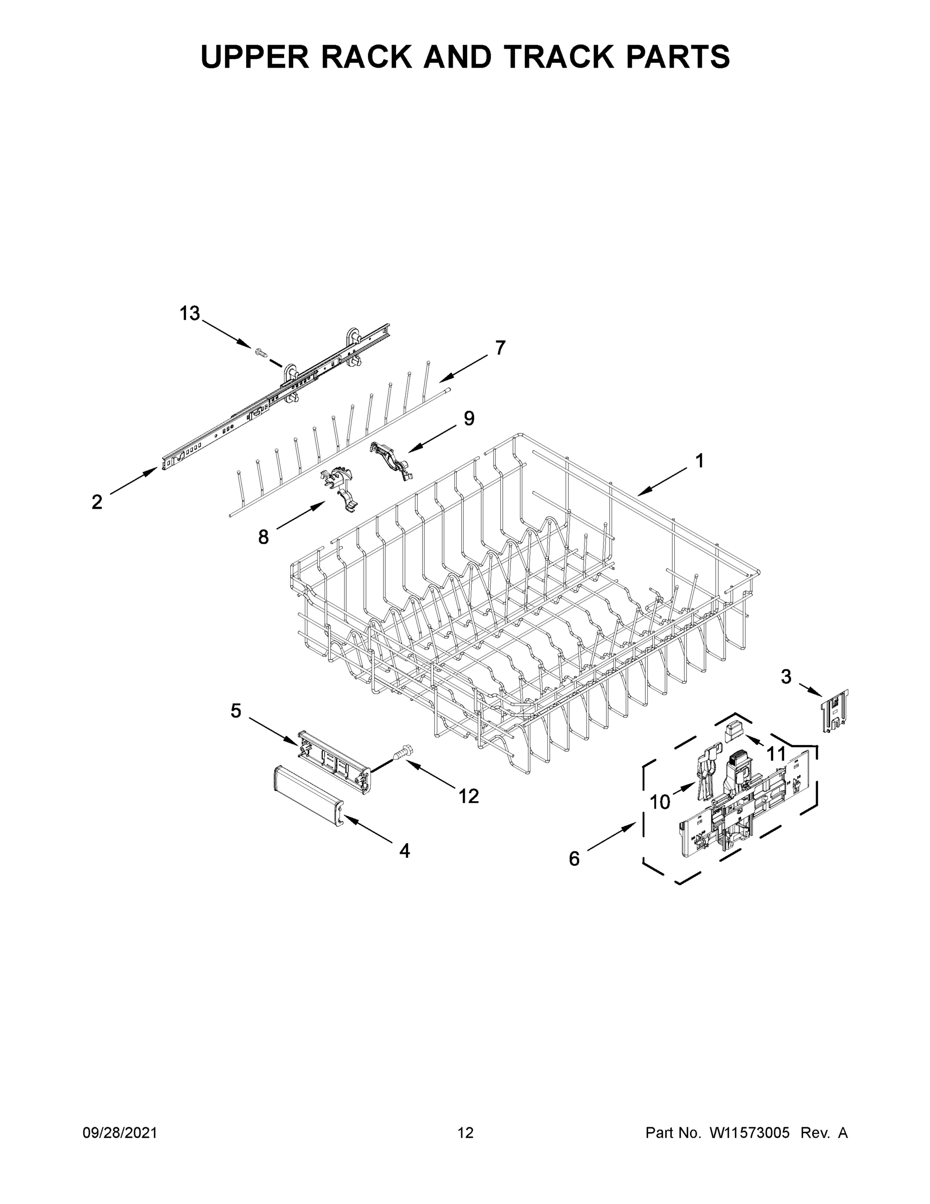 07 - UPPER RACK AND TRACK PARTS