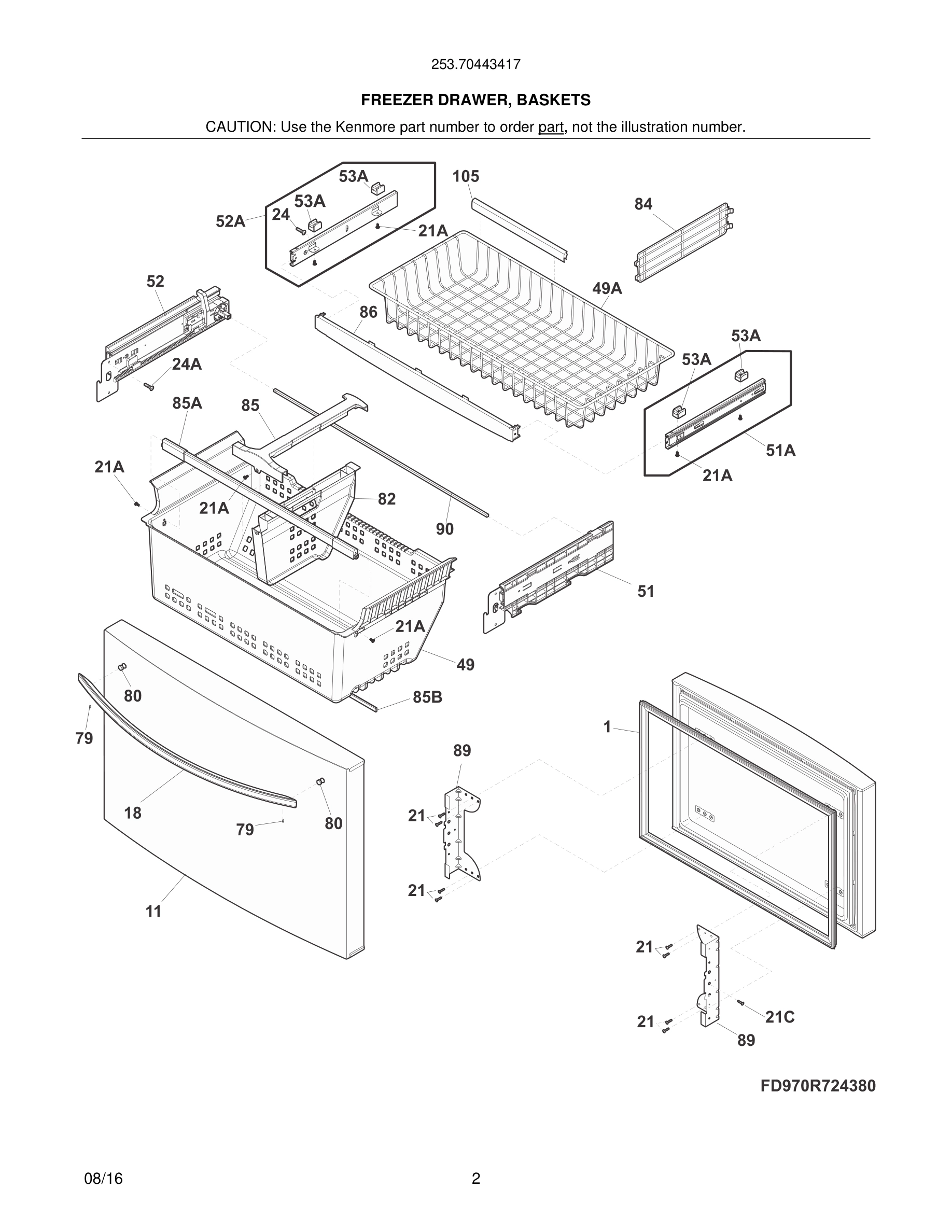 03 - FREEZER DRAWER, BASKETS