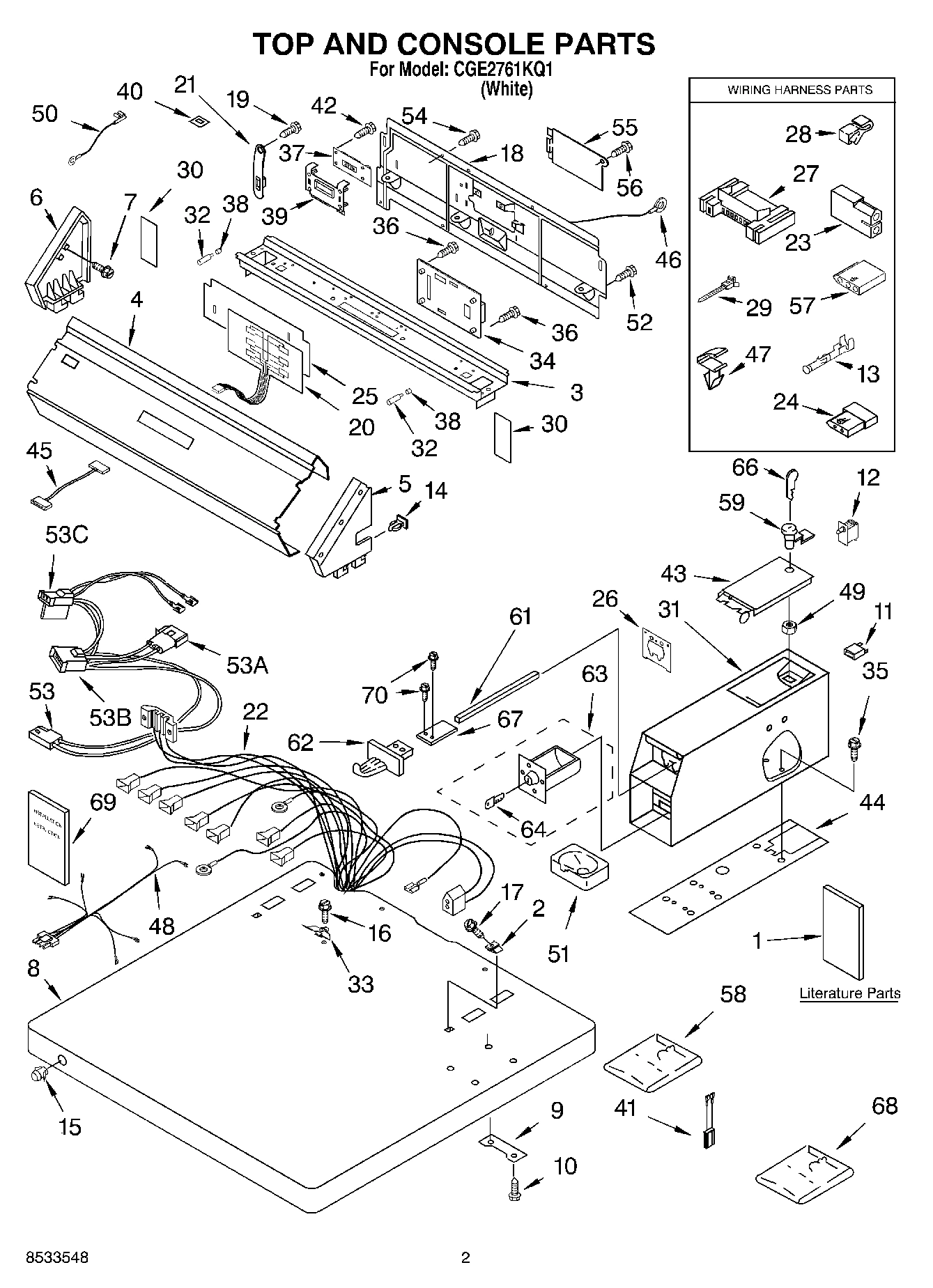 01 - TOP AND CONSOLE PARTS