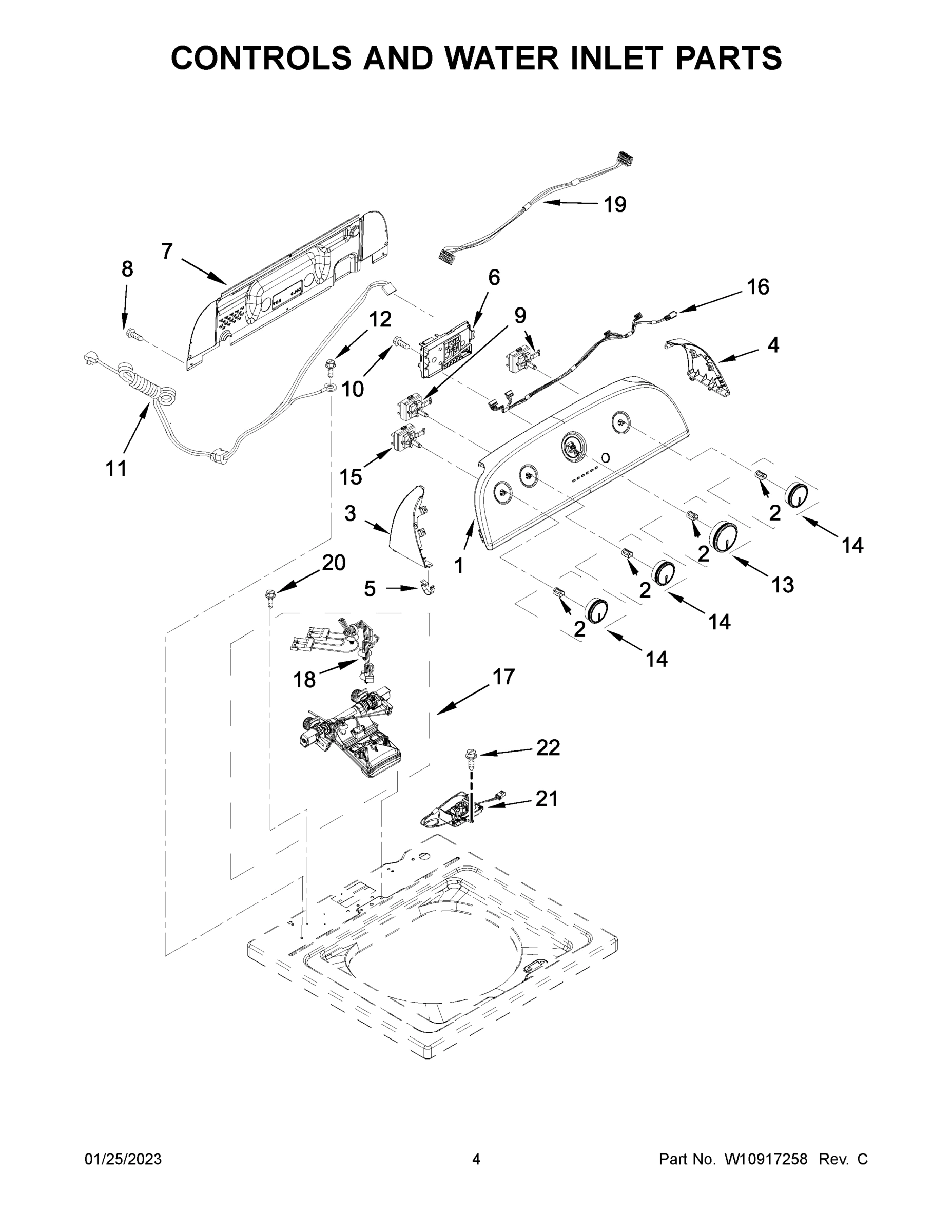 03 - CONTROLS AND WATER INLET PARTS