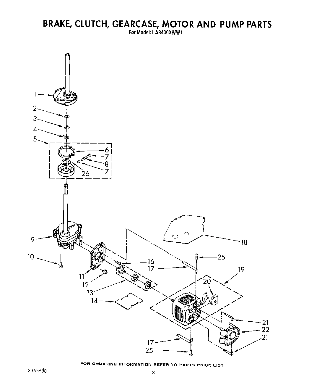 06 - BRAKE, CLUTCH, GEARCASE, MOTOR AND PUMP