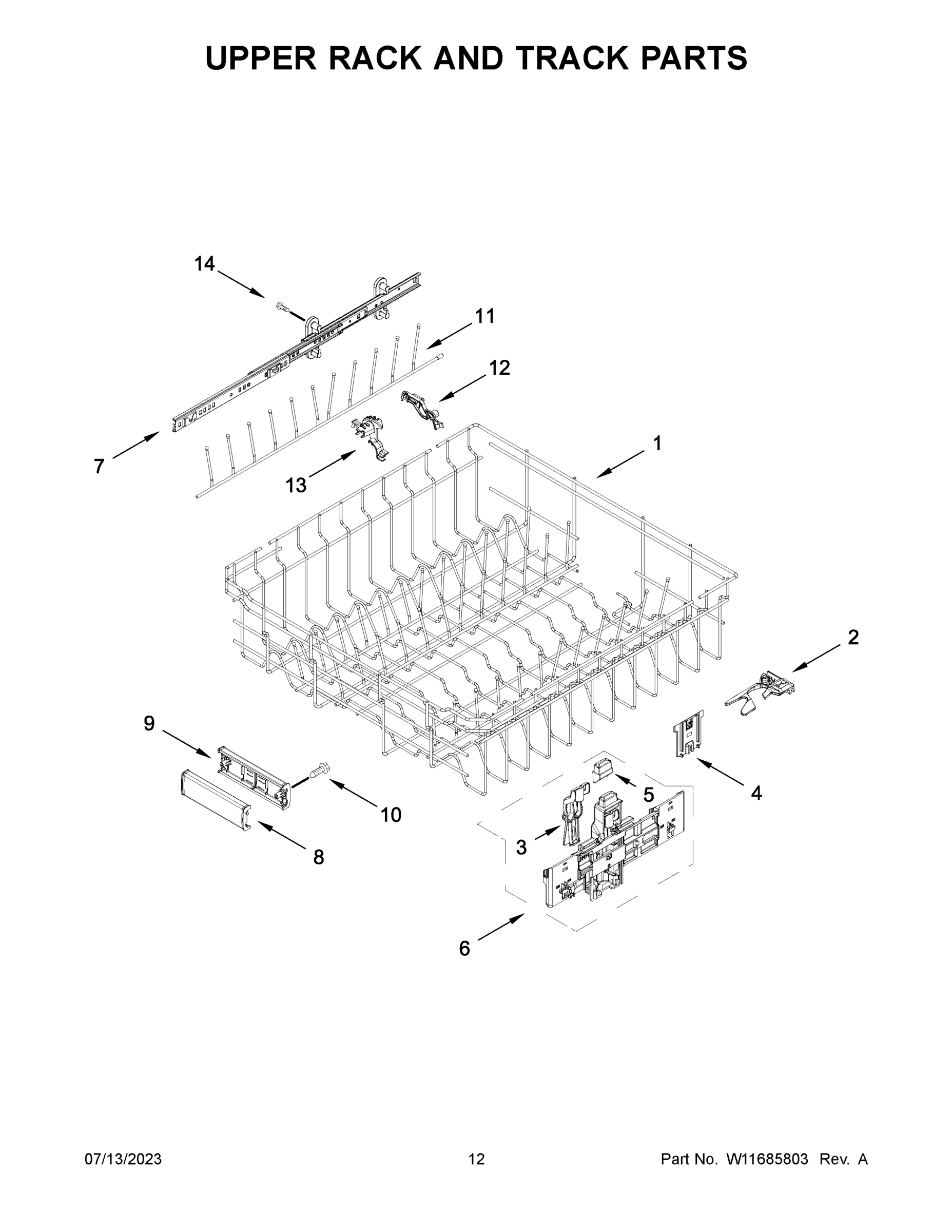 07 - UPPER RACK AND TRACK PARTS