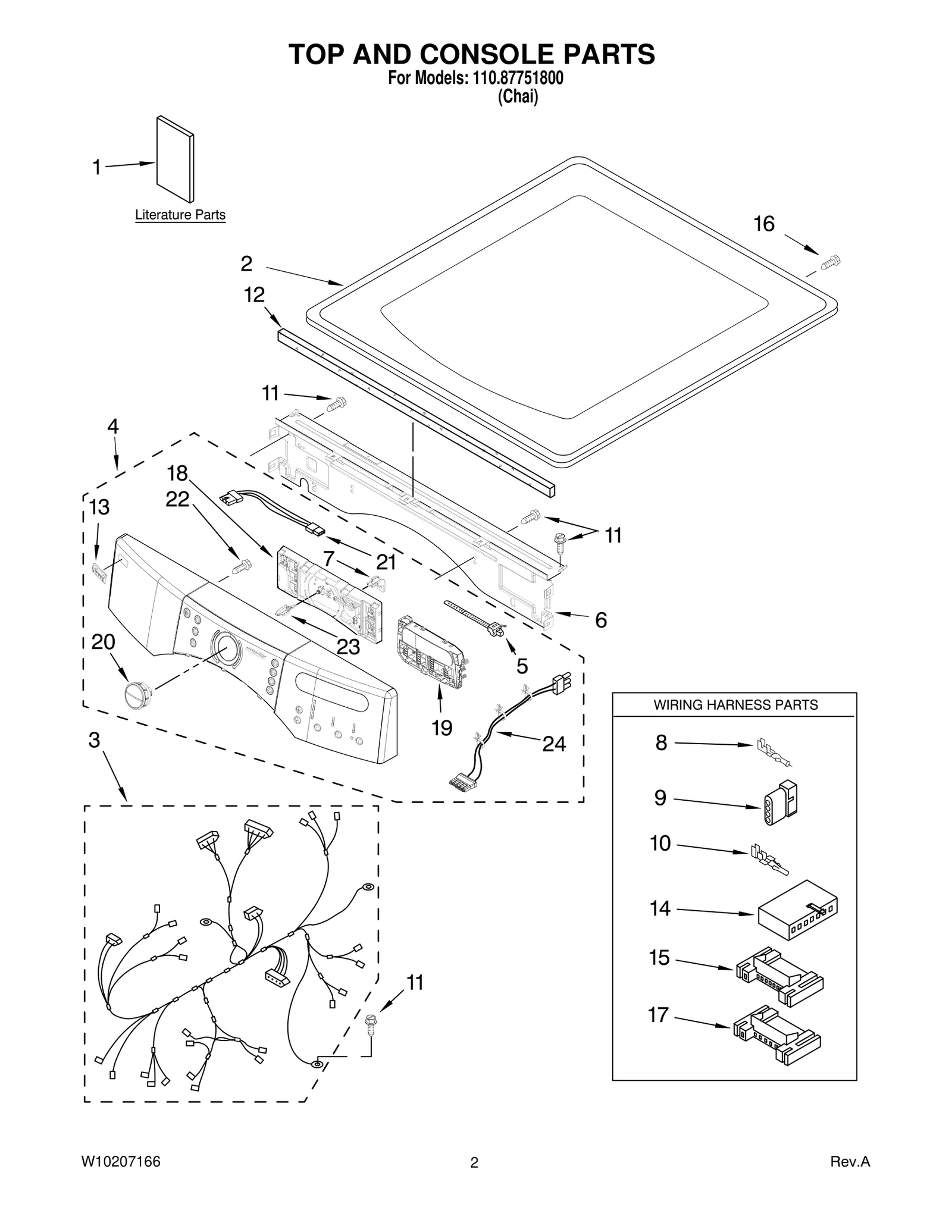 TOP AND CONSOLE PARTS