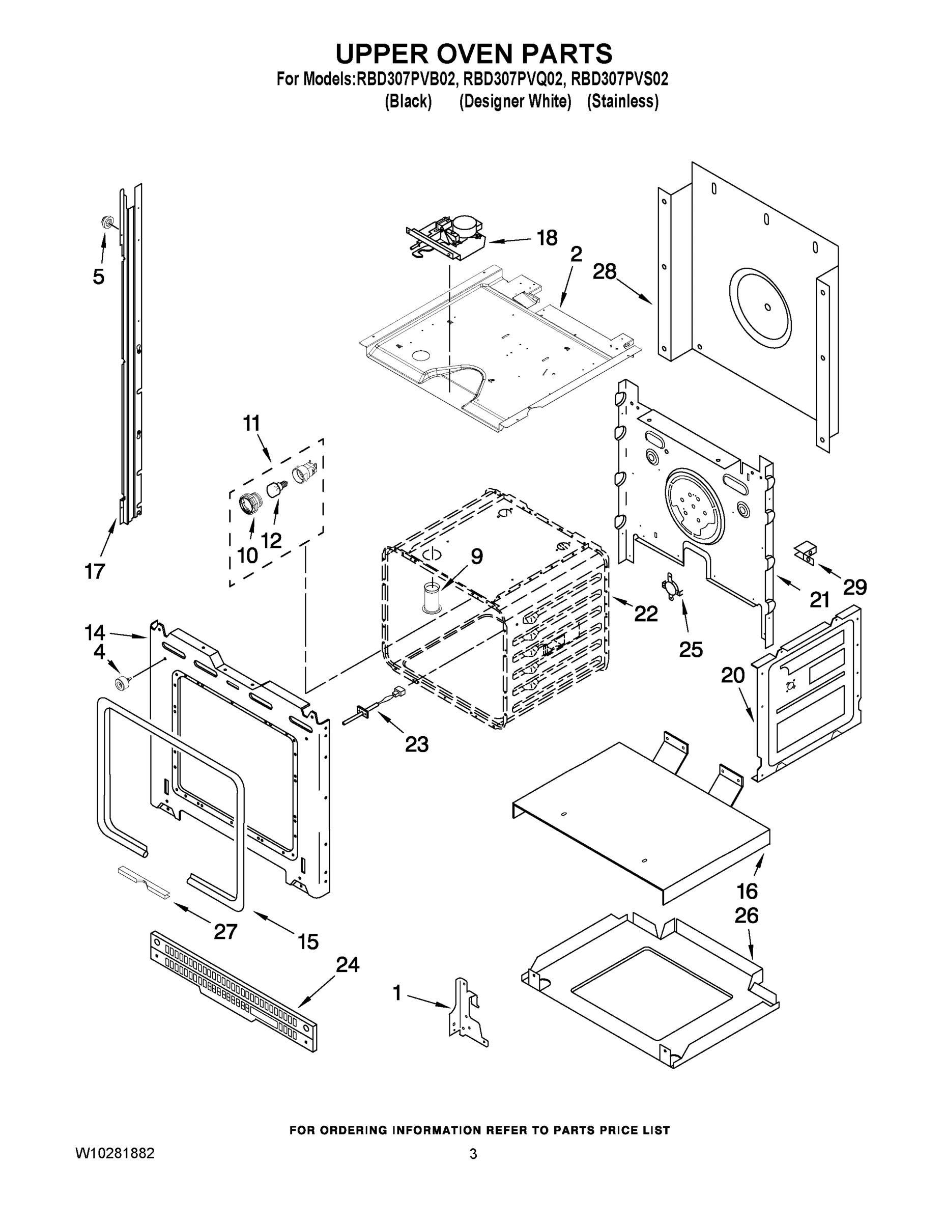 02 - UPPER OVEN PARTS