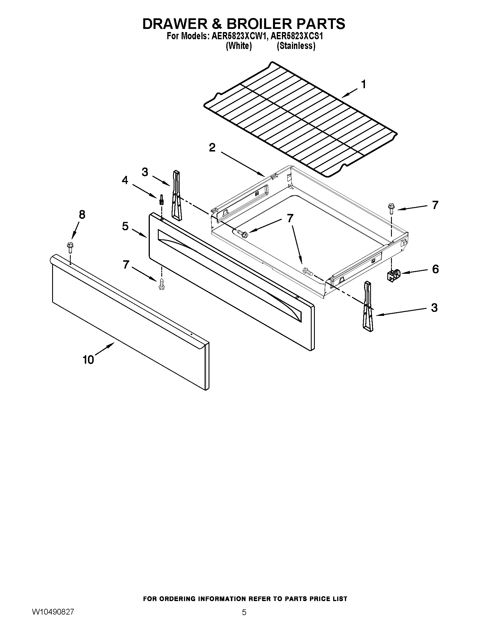 04 - DRAWER & BROILER PARTS