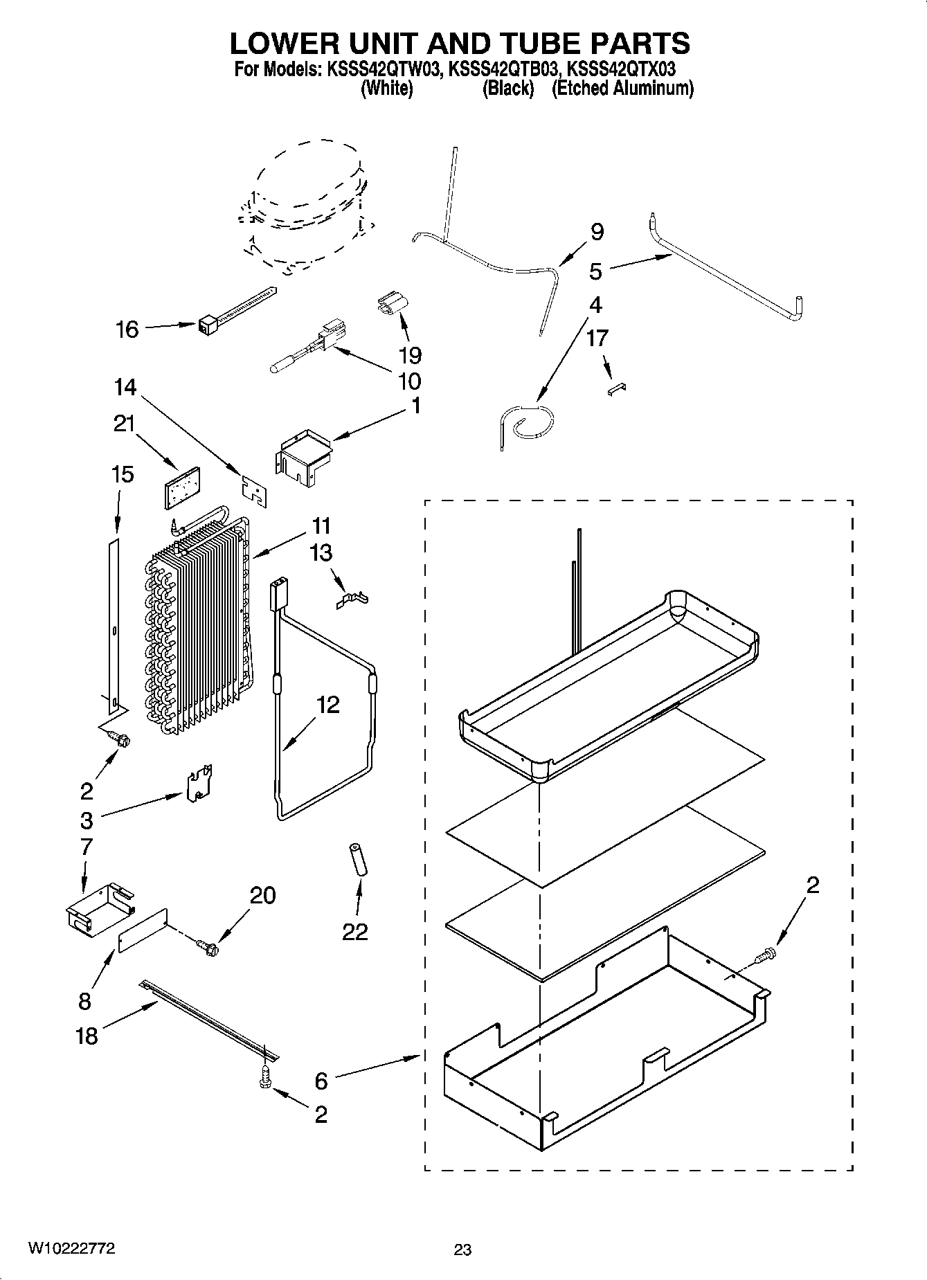 14 - LOWER UNIT AND TUBE PARTS