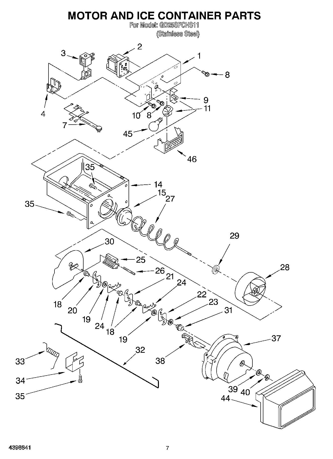 05 - MOTOR AND ICE CONTAINER