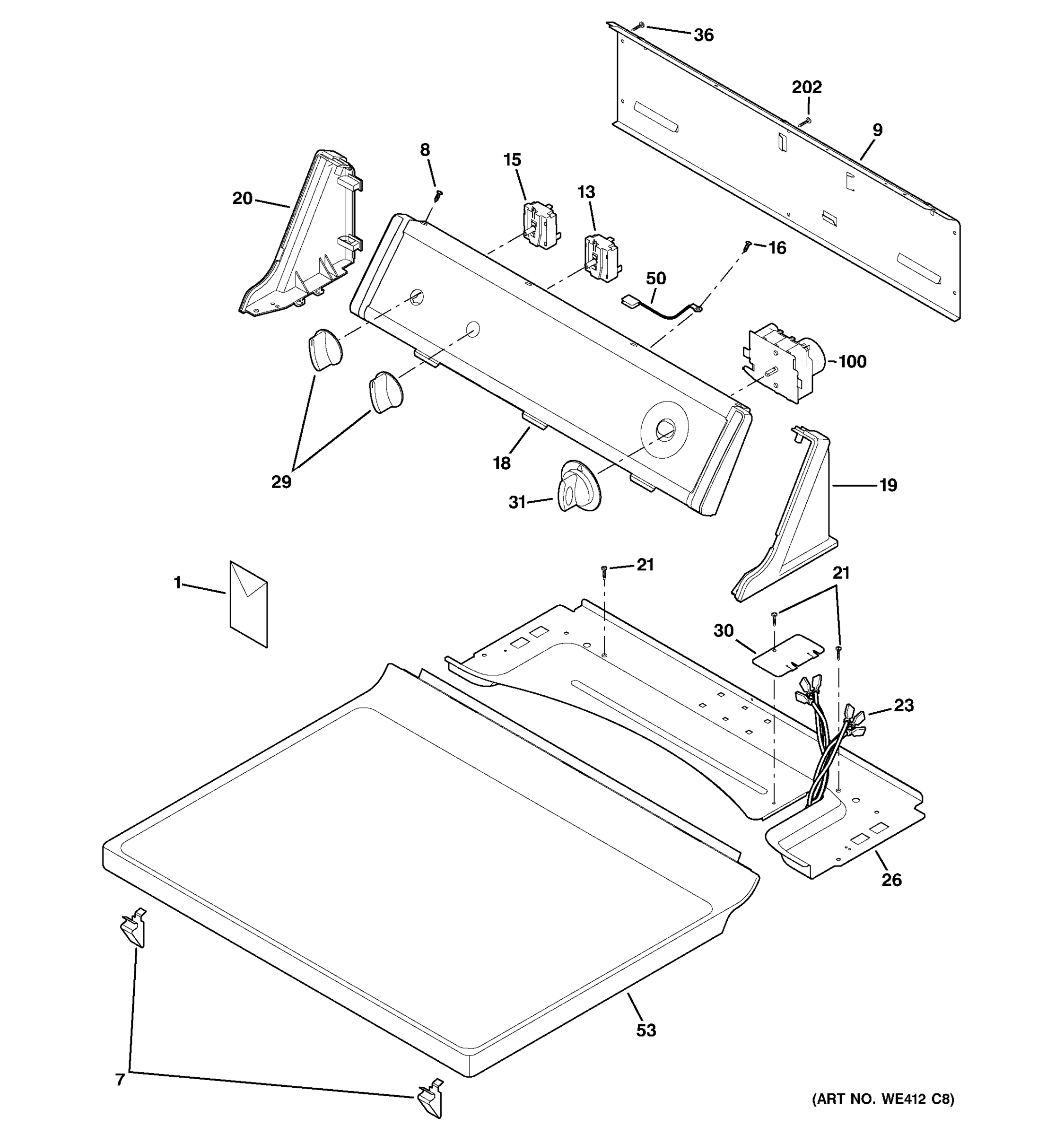 CONTROLS & TOP PANEL