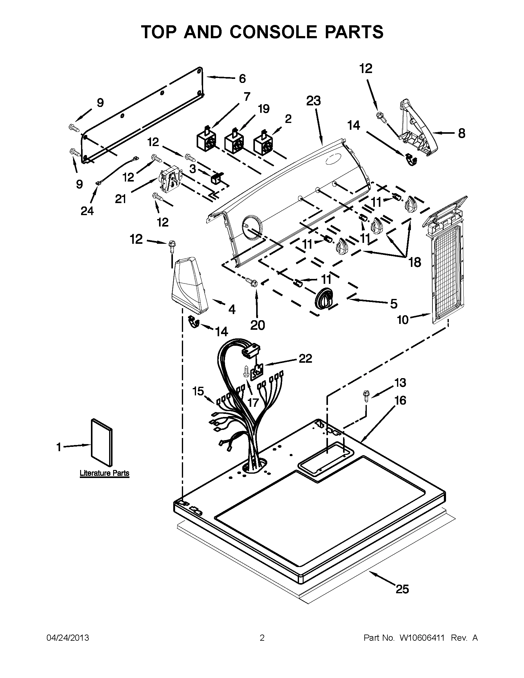 01 - TOP AND CONSOLE PARTS