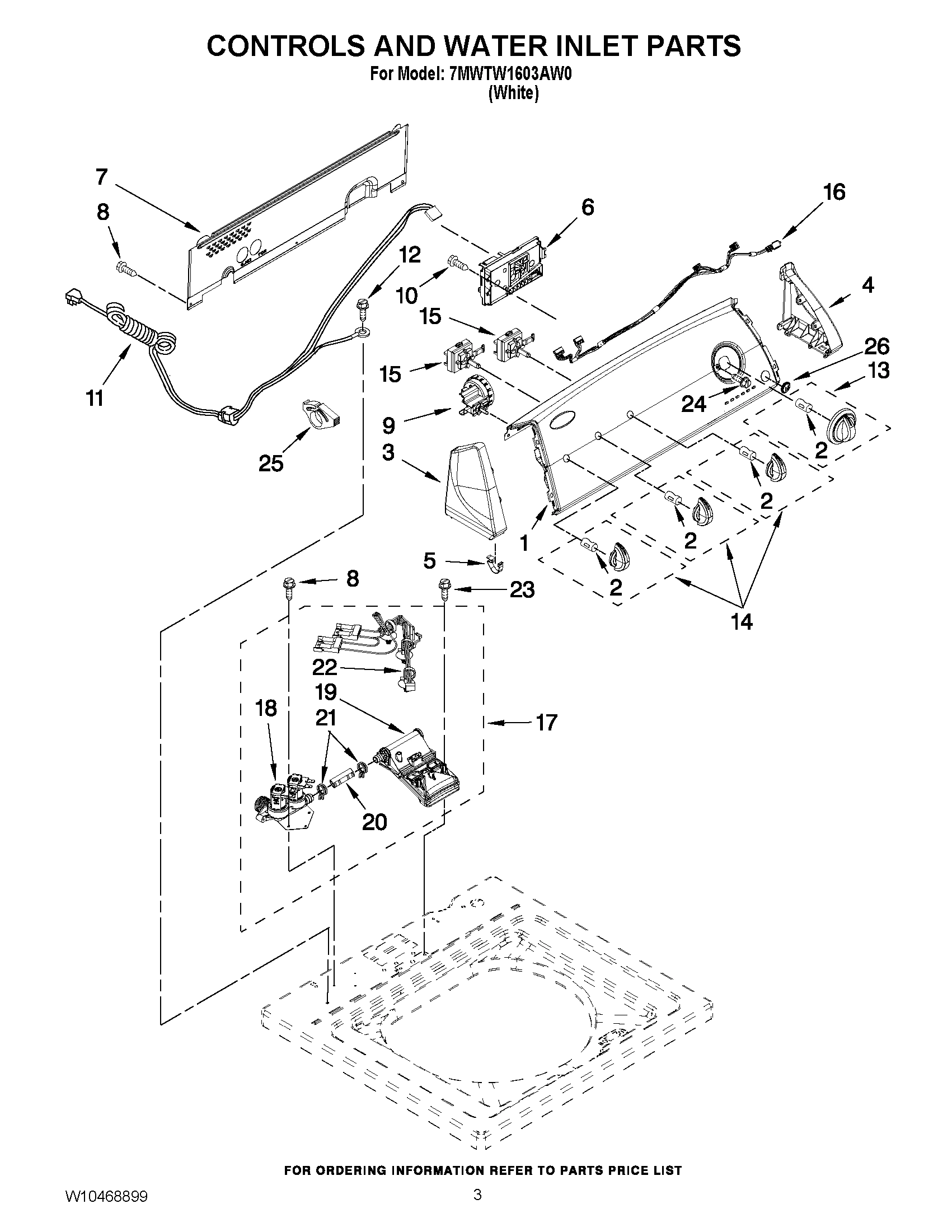 02 - CONTROLS AND WATER INLET PARTS