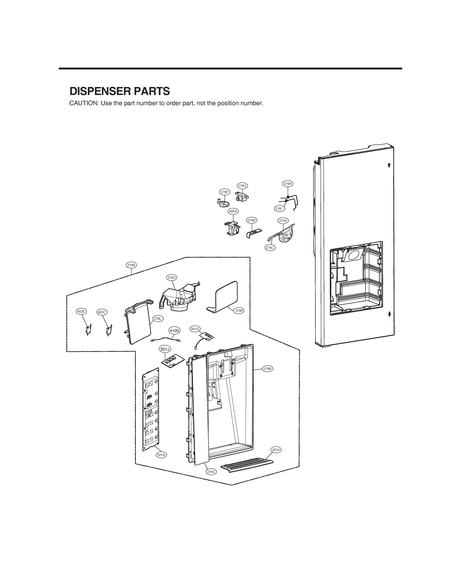 DISPENSER PARTS